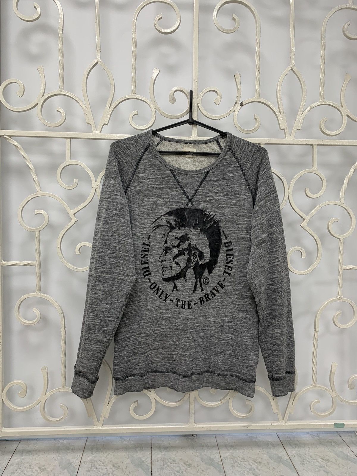 Diesel Diesel Only The Brave Punk Big Logo Sweatshirt Size US L / EU 52-54 / 3 - 1 Thumbnail