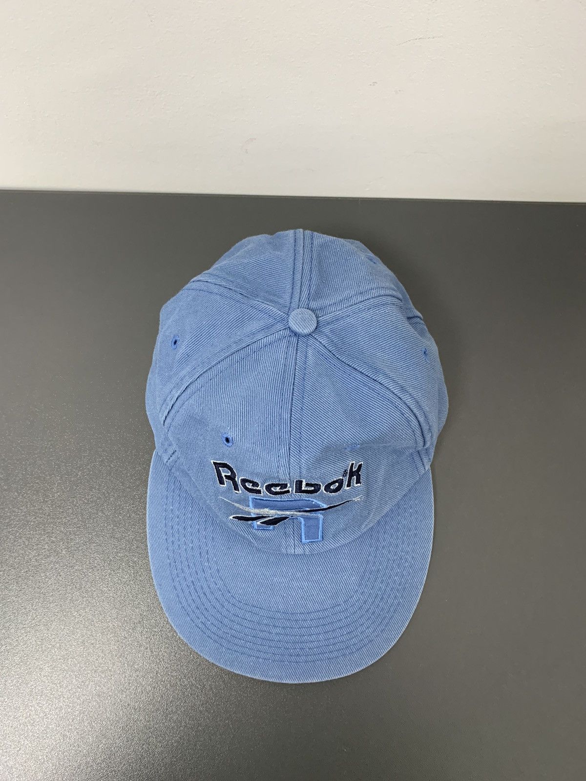 Reebok × Vintage Vintage Reebok Big Logo Faded Cap Hat Size ONE SIZE - 3 Thumbnail