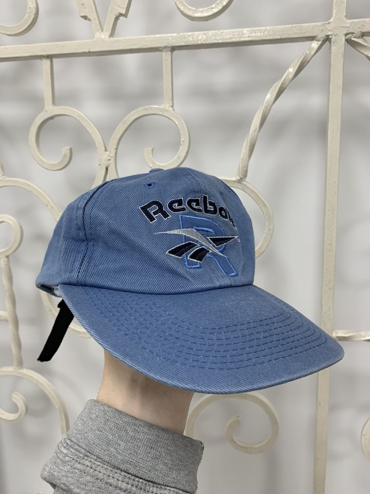 Reebok × Vintage Vintage Reebok Big Logo Faded Cap Hat Size ONE SIZE - 4 Thumbnail