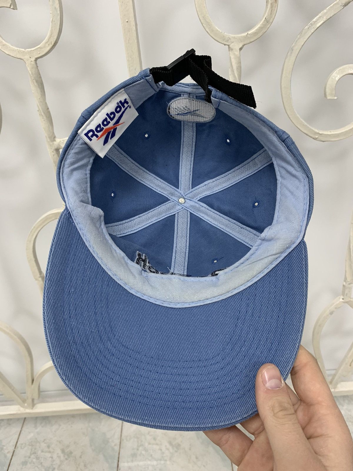 Reebok × Vintage Vintage Reebok Big Logo Faded Cap Hat Size ONE SIZE - 15 Thumbnail