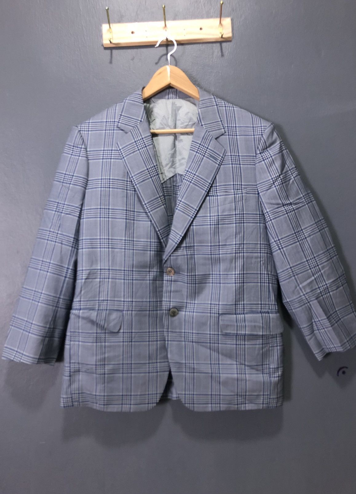 Designer × Ermenegildo Zegna × Vintage VINTAGE ERMENEGILDO ZEGNA WOOL & SILK CUSTOM TAILOR BY IMAZU Size US M / EU 48-50 / 2 - 2 Thumbnail