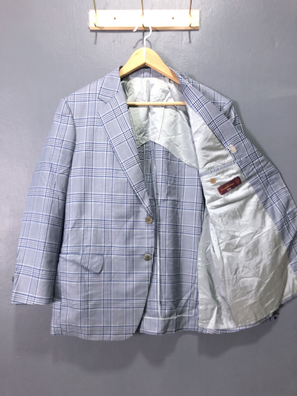 Designer × Ermenegildo Zegna × Vintage VINTAGE ERMENEGILDO ZEGNA WOOL & SILK CUSTOM TAILOR BY IMAZU Size US M / EU 48-50 / 2 - 1 Thumbnail