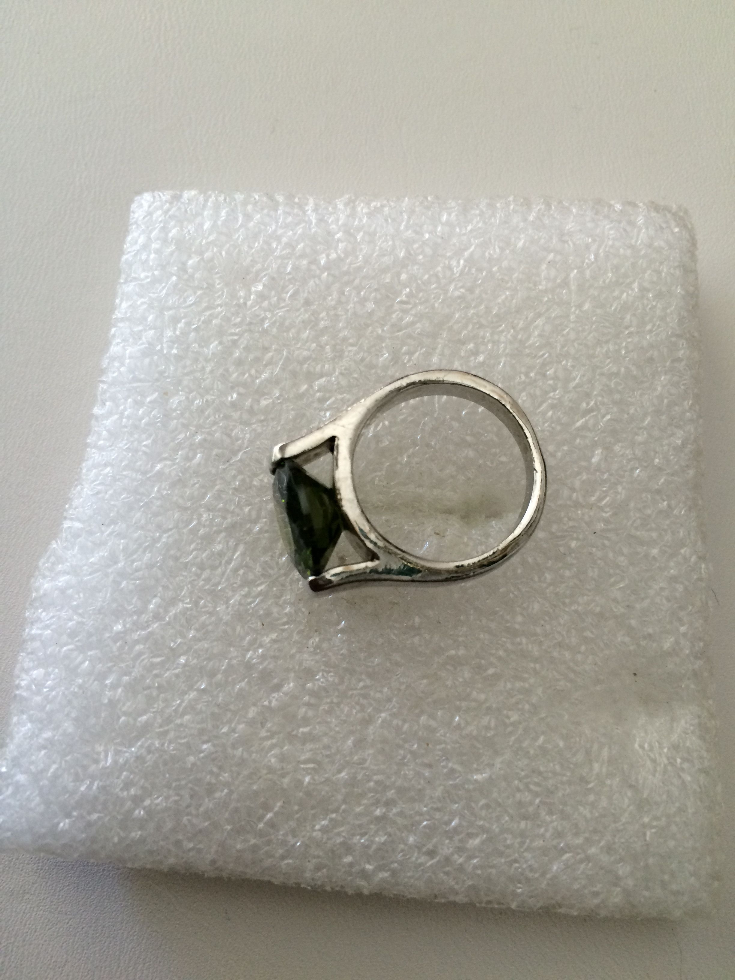 Jewelry Green CZ Ring - Size 6.25 Size ONE SIZE - 2 Thumbnail
