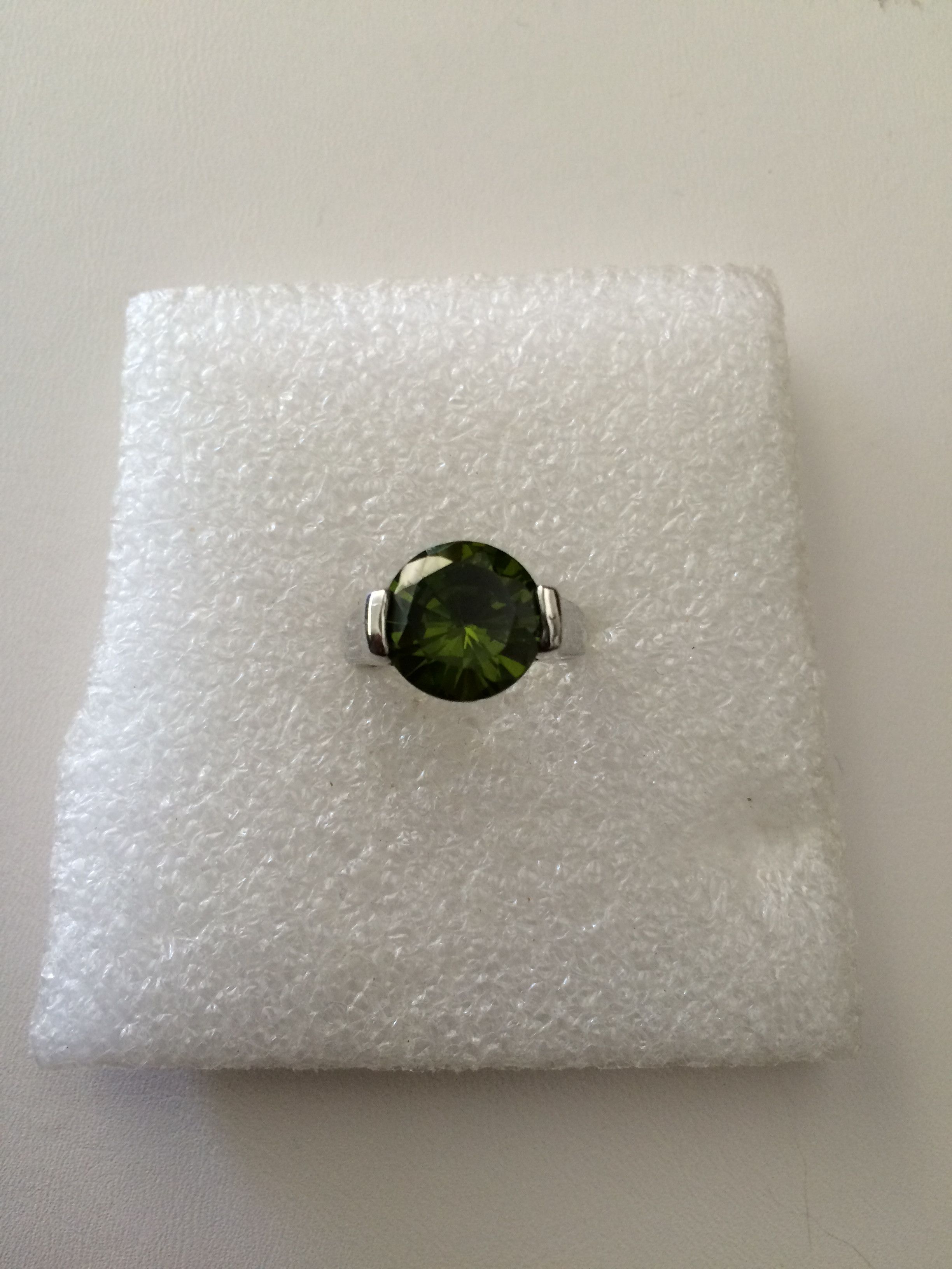 Jewelry Green CZ Ring - Size 6.25 Size ONE SIZE - 1 Thumbnail