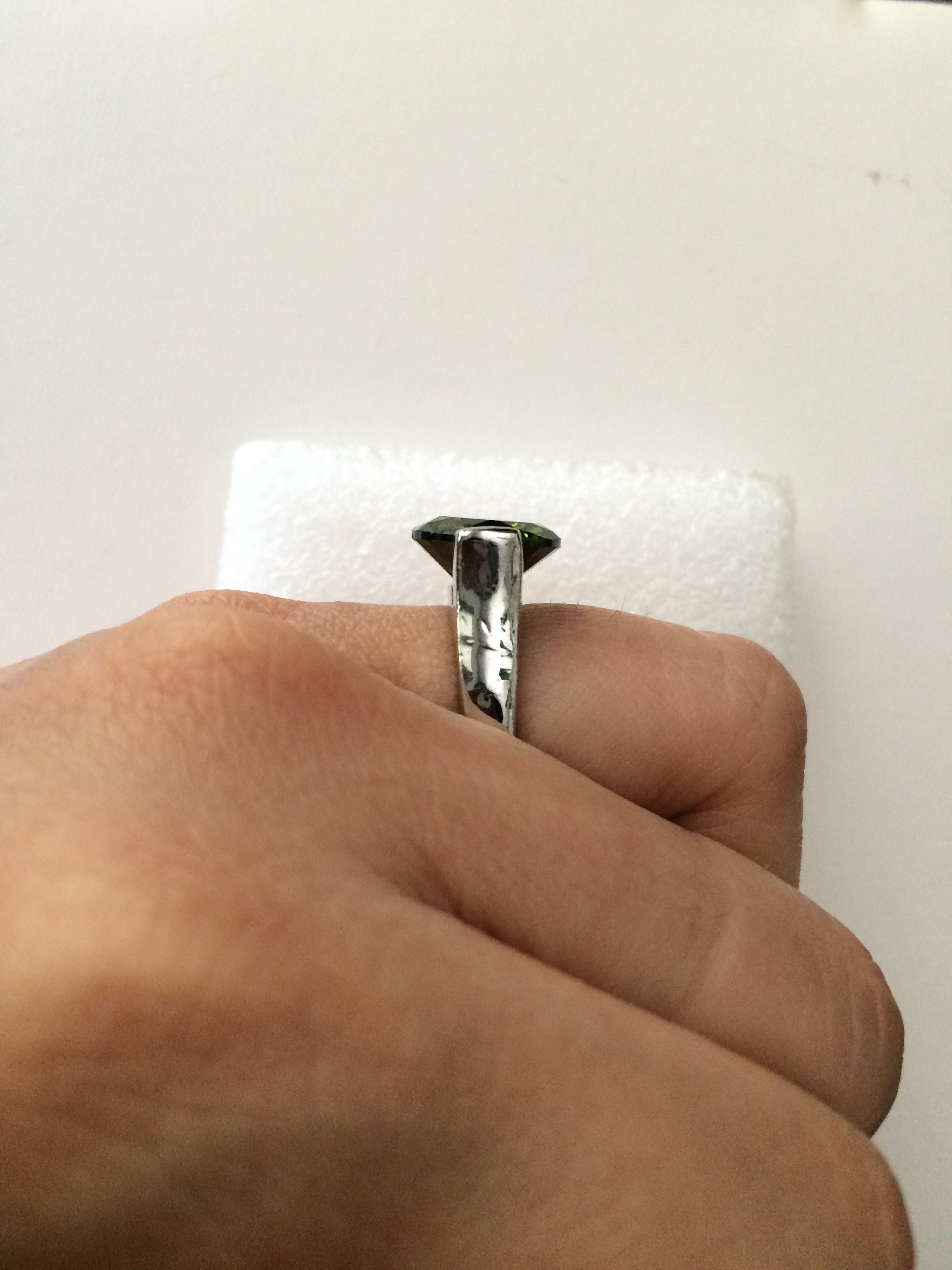 Jewelry Green CZ Ring - Size 6.25 Size ONE SIZE - 4 Thumbnail