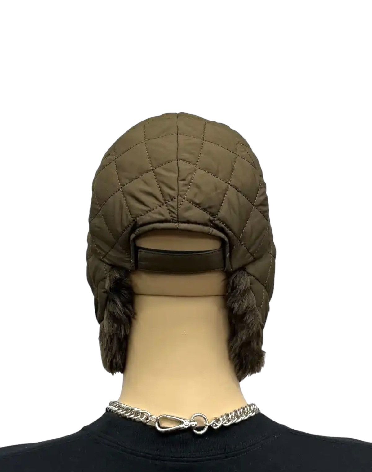 Lanvin 🔥LANVIN SPORT Luxury Quilted Ear Muff Velcro Strapback Hat Size ONE SIZE - 4 Thumbnail