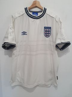 ENGLAND NATIONAL TEAM 90s VINTAGE FOOTBALL SOCCER SHIRT JERSEY UMBRO YOUNG  XL