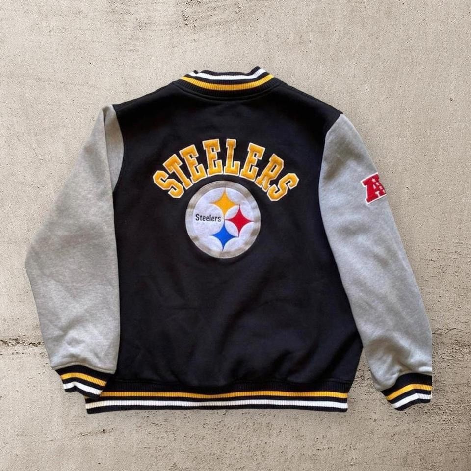 Varsity Pittsburgh Steelers Leather/Wool Jacket