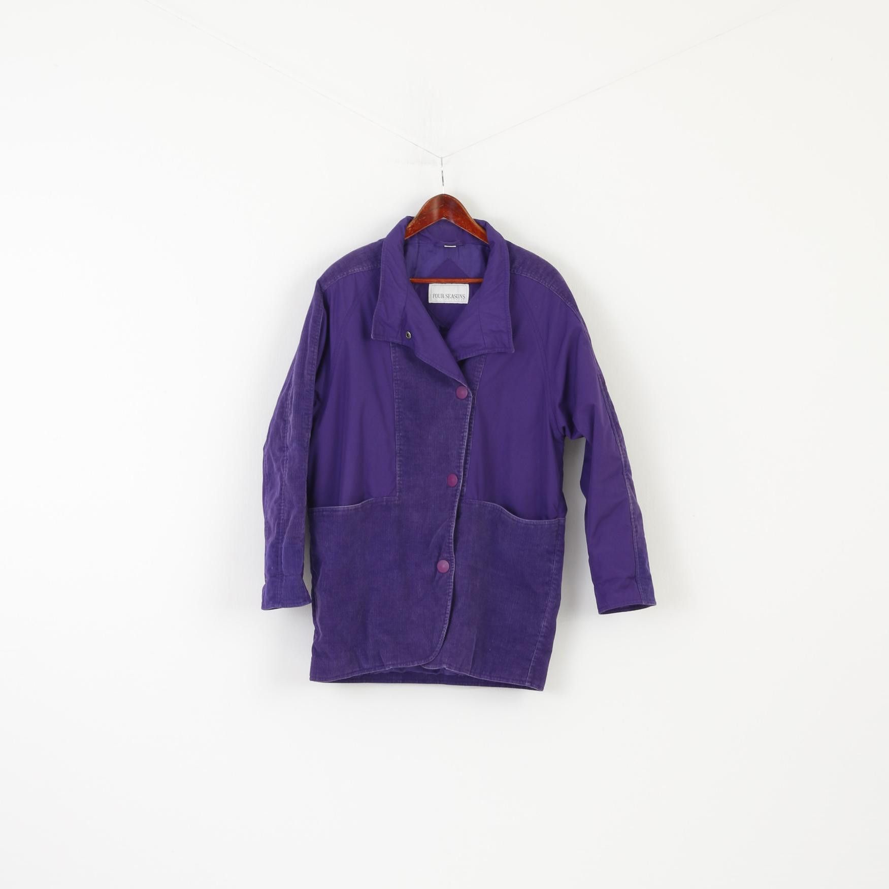 Vintage Four Seasons Of London Women 10 38 M Jacket Purple 3760 Size M / US 6-8 / IT 42-44 - 1 Thumbnail
