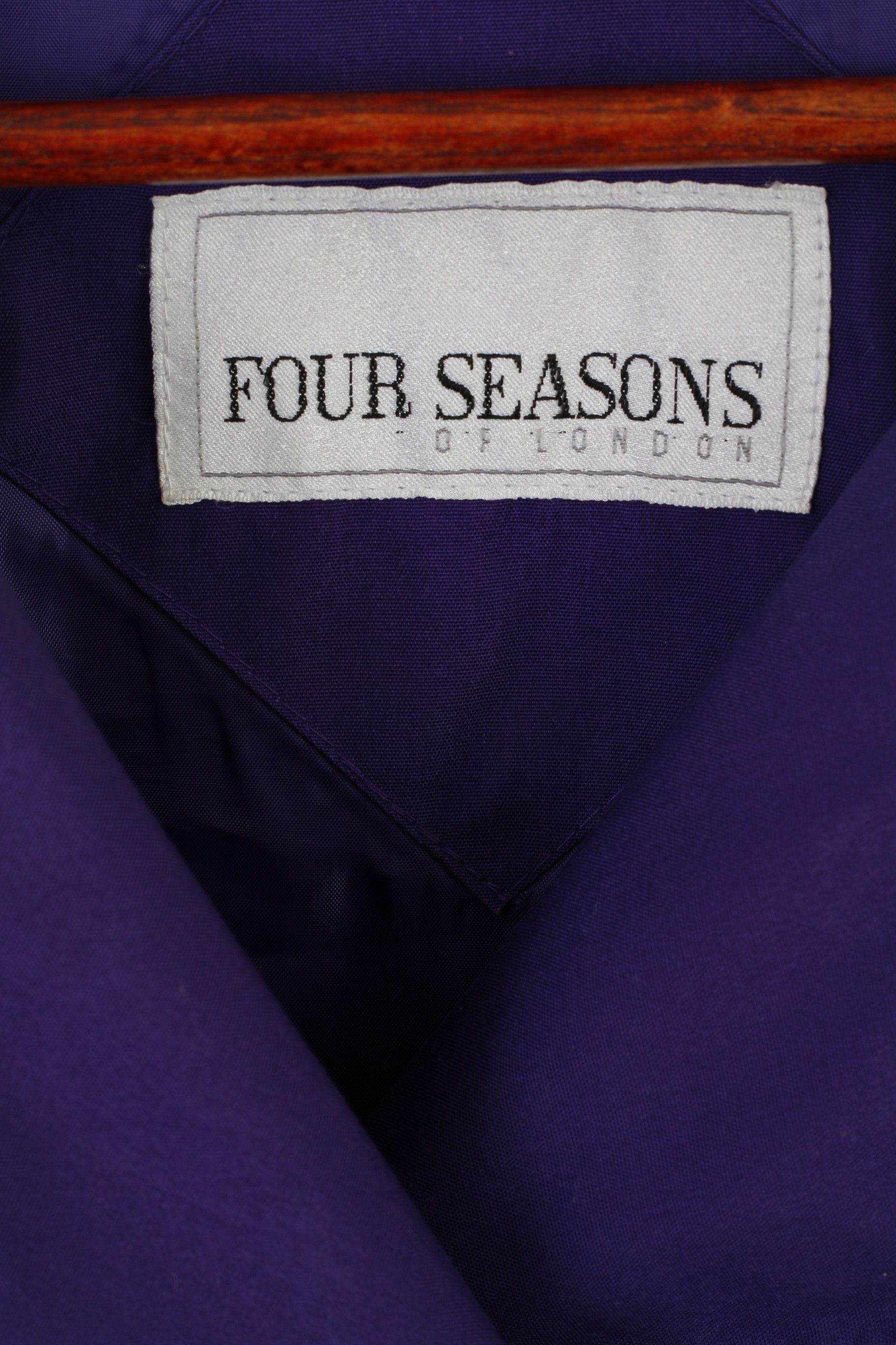 Vintage Four Seasons Of London Women 10 38 M Jacket Purple 3760 Size M / US 6-8 / IT 42-44 - 4 Thumbnail