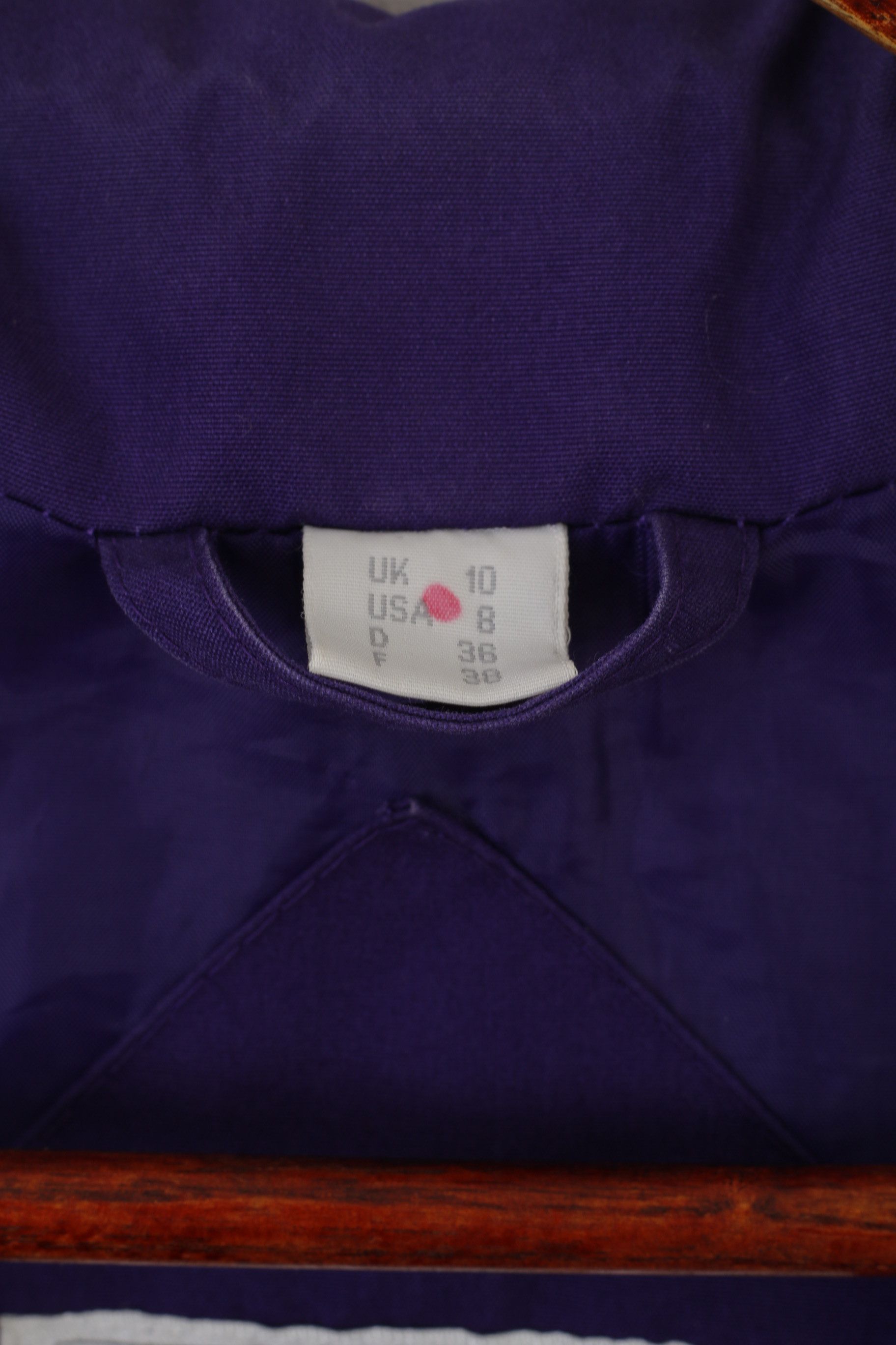 Vintage Four Seasons Of London Women 10 38 M Jacket Purple 3760 Size M / US 6-8 / IT 42-44 - 5 Thumbnail