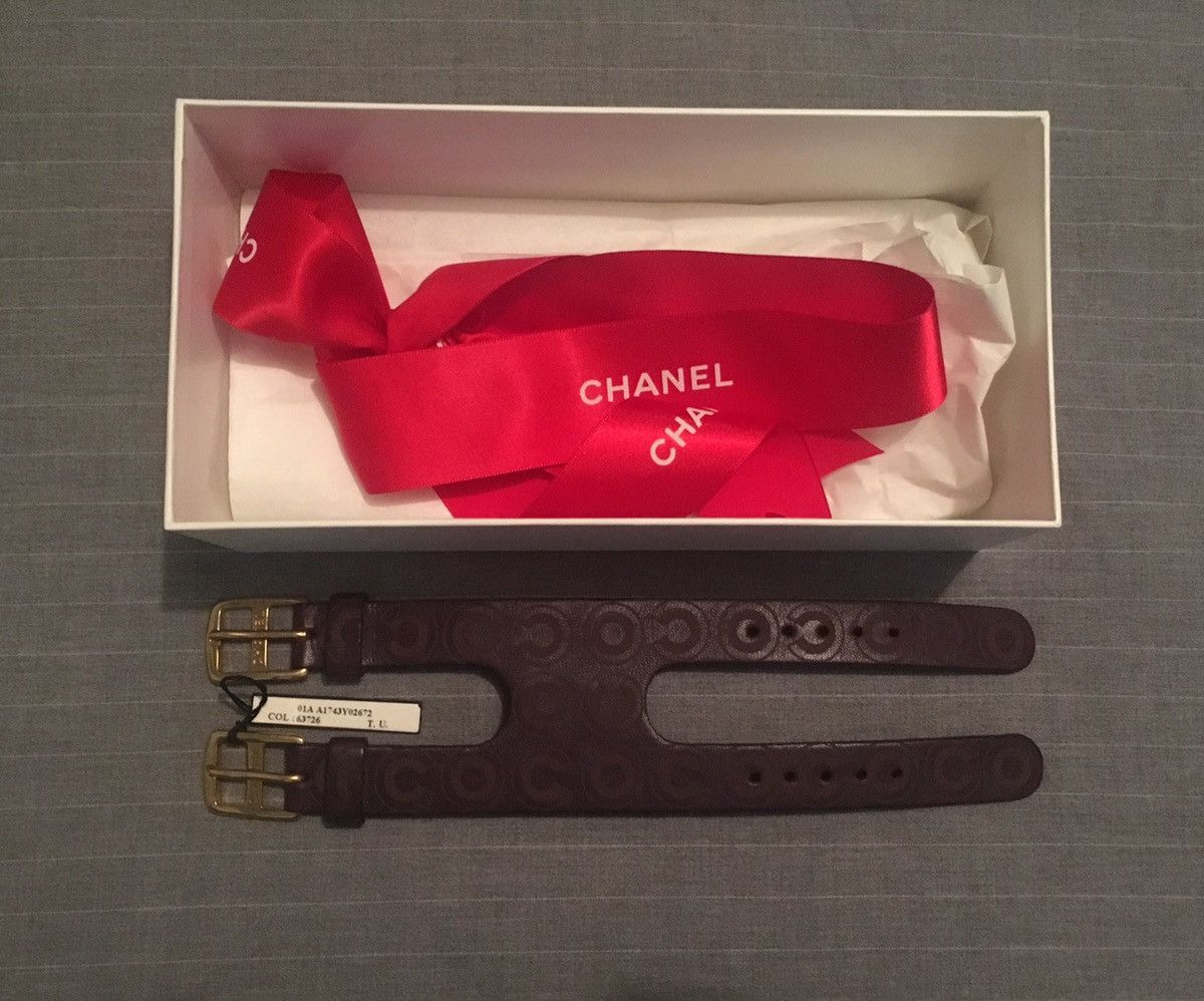 Chanel 2001 COCO Double Strap Cuff Bracelet Size ONE SIZE - 7 Thumbnail