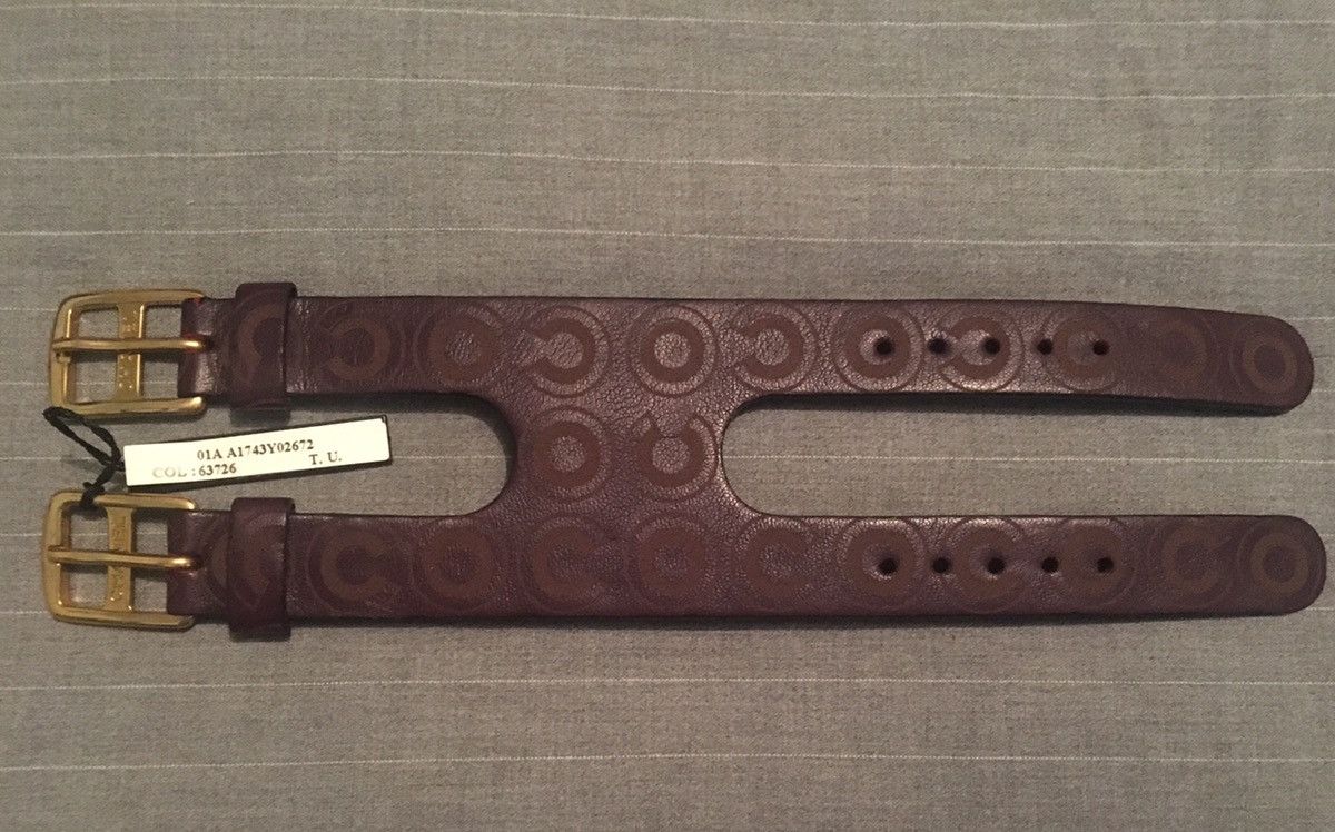 Chanel 2001 COCO Double Strap Cuff Bracelet Size ONE SIZE - 1 Thumbnail