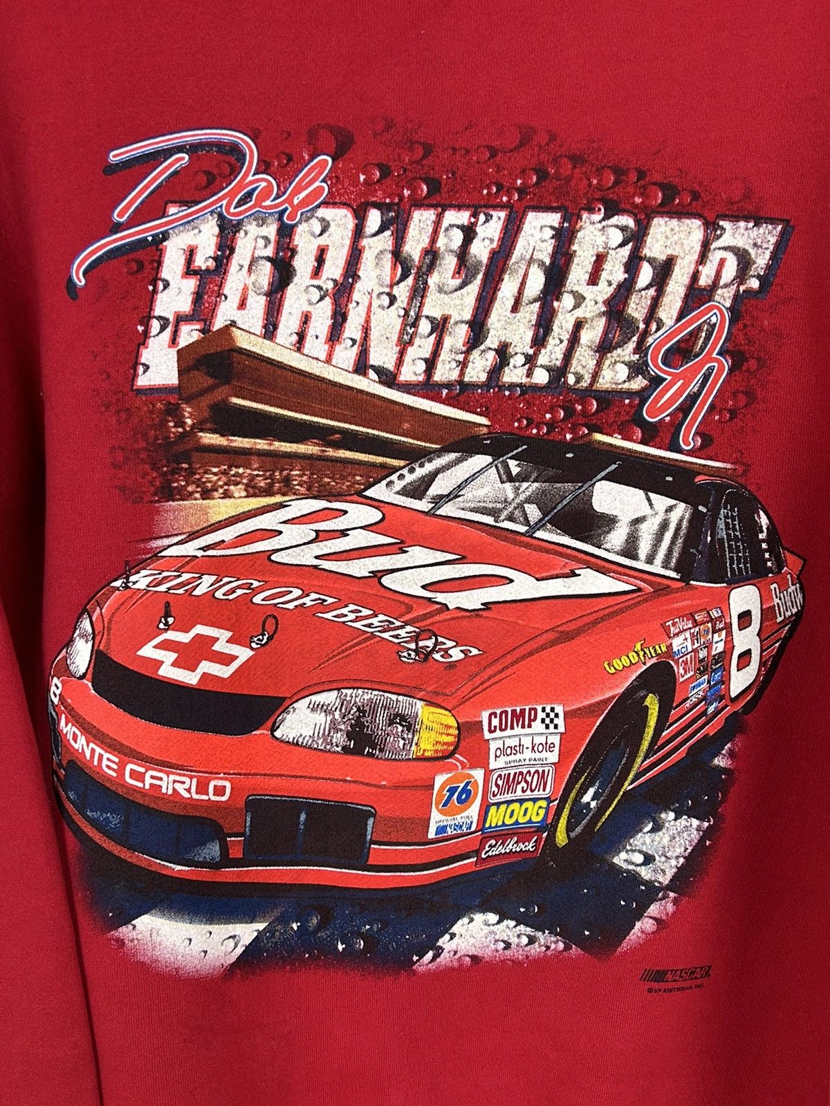 NASCAR × Vintage 90s Vintage Nascar Dale Earnhardt Chevrolet #8 Sweatshirt Size US L / EU 52-54 / 3 - 2 Thumbnail
