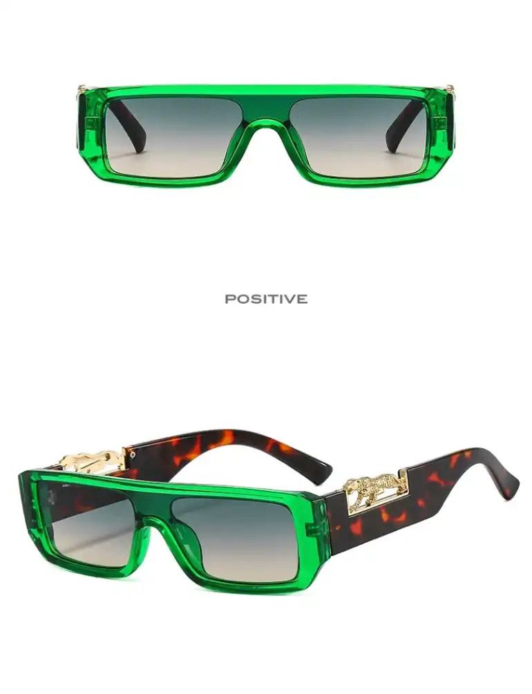 Electric Visual Green Frame Leopard Sunglasess Size ONE SIZE - 2 Thumbnail
