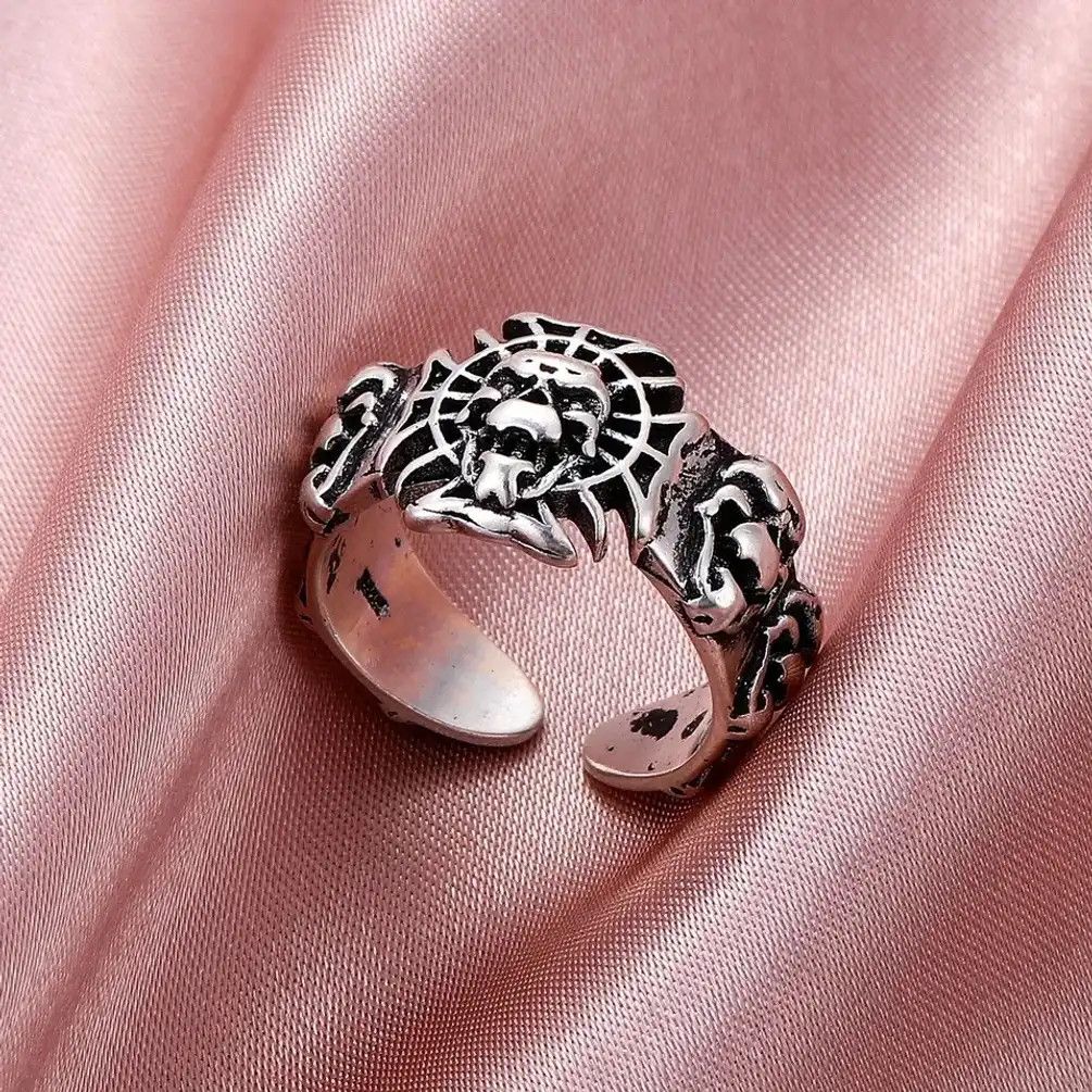 Jewelry Lion Head Adjustable Ring Size ONE SIZE - 1 Thumbnail