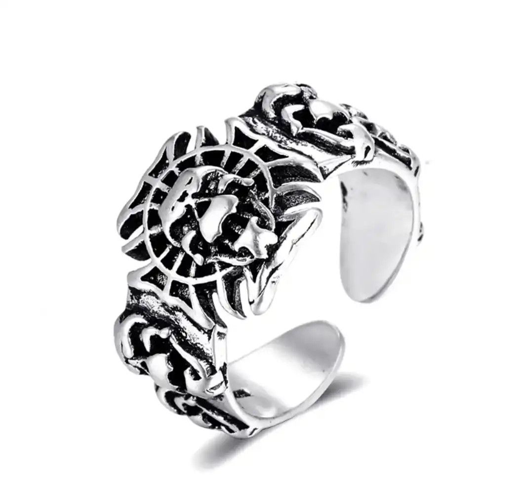 Jewelry Lion Head Adjustable Ring Size ONE SIZE - 3 Thumbnail