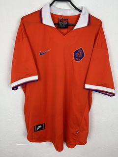 KNVB Netherlands Nike Premier 1997/98 #3 Jaap Stam Home Kit Jersey