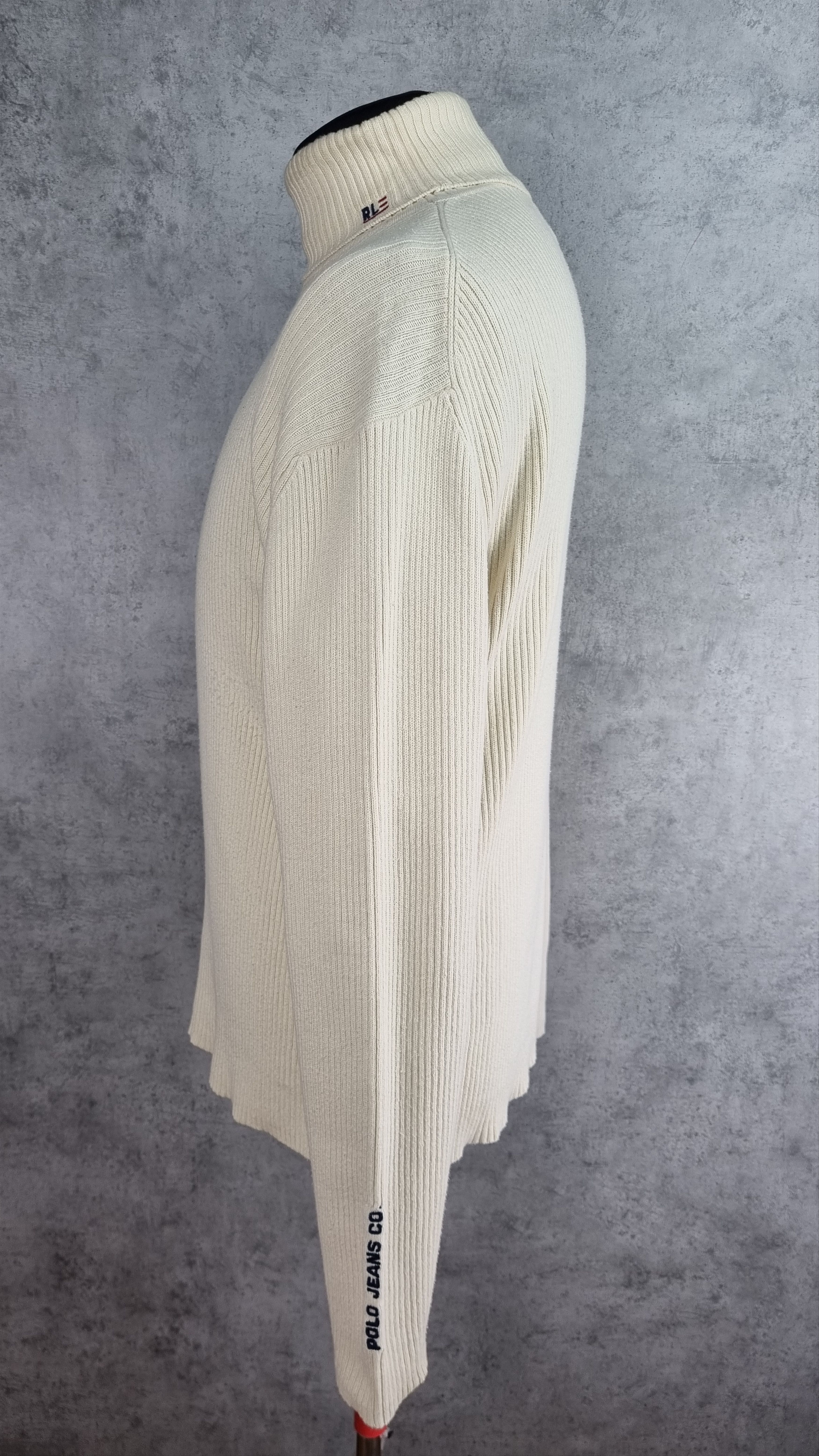 Polo Ralph Lauren Polo Jeans Ralph Lauren Turtle Neck Pearl Color Sweater Size US L / EU 52-54 / 3 - 11 Thumbnail