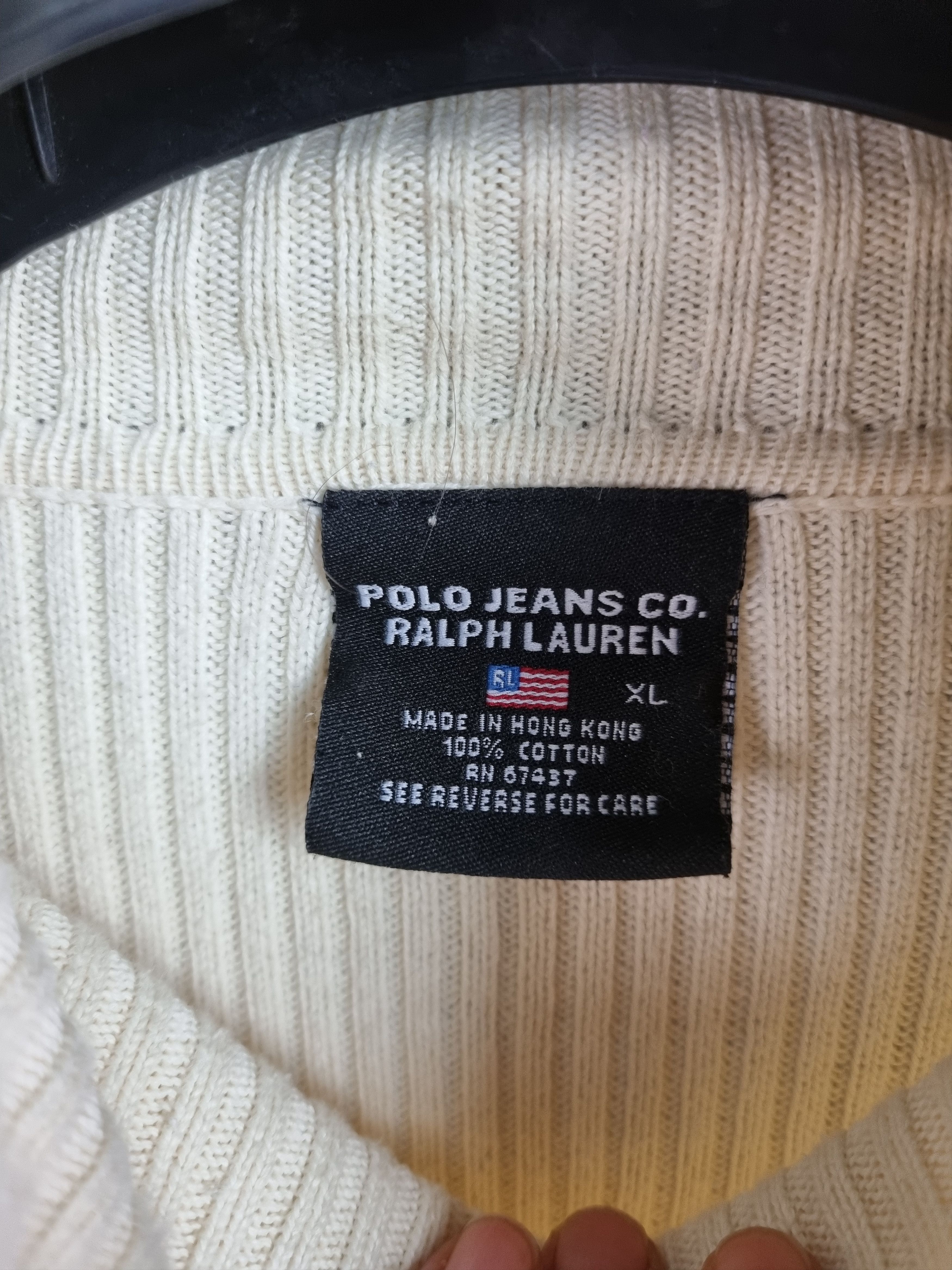 Polo Ralph Lauren Polo Jeans Ralph Lauren Turtle Neck Pearl Color Sweater Size US L / EU 52-54 / 3 - 9 Thumbnail