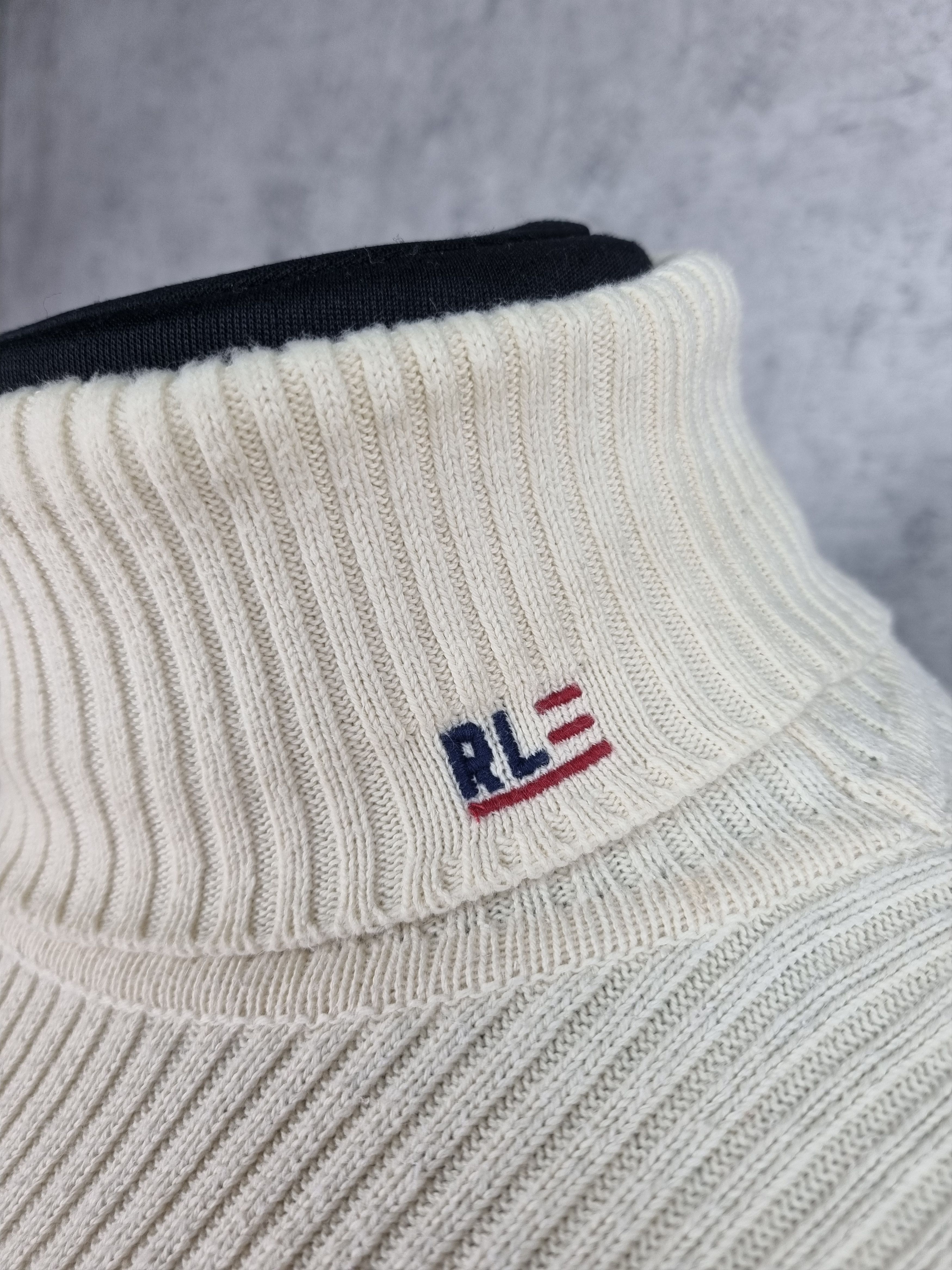 Polo Ralph Lauren Polo Jeans Ralph Lauren Turtle Neck Pearl Color Sweater Size US L / EU 52-54 / 3 - 2 Thumbnail