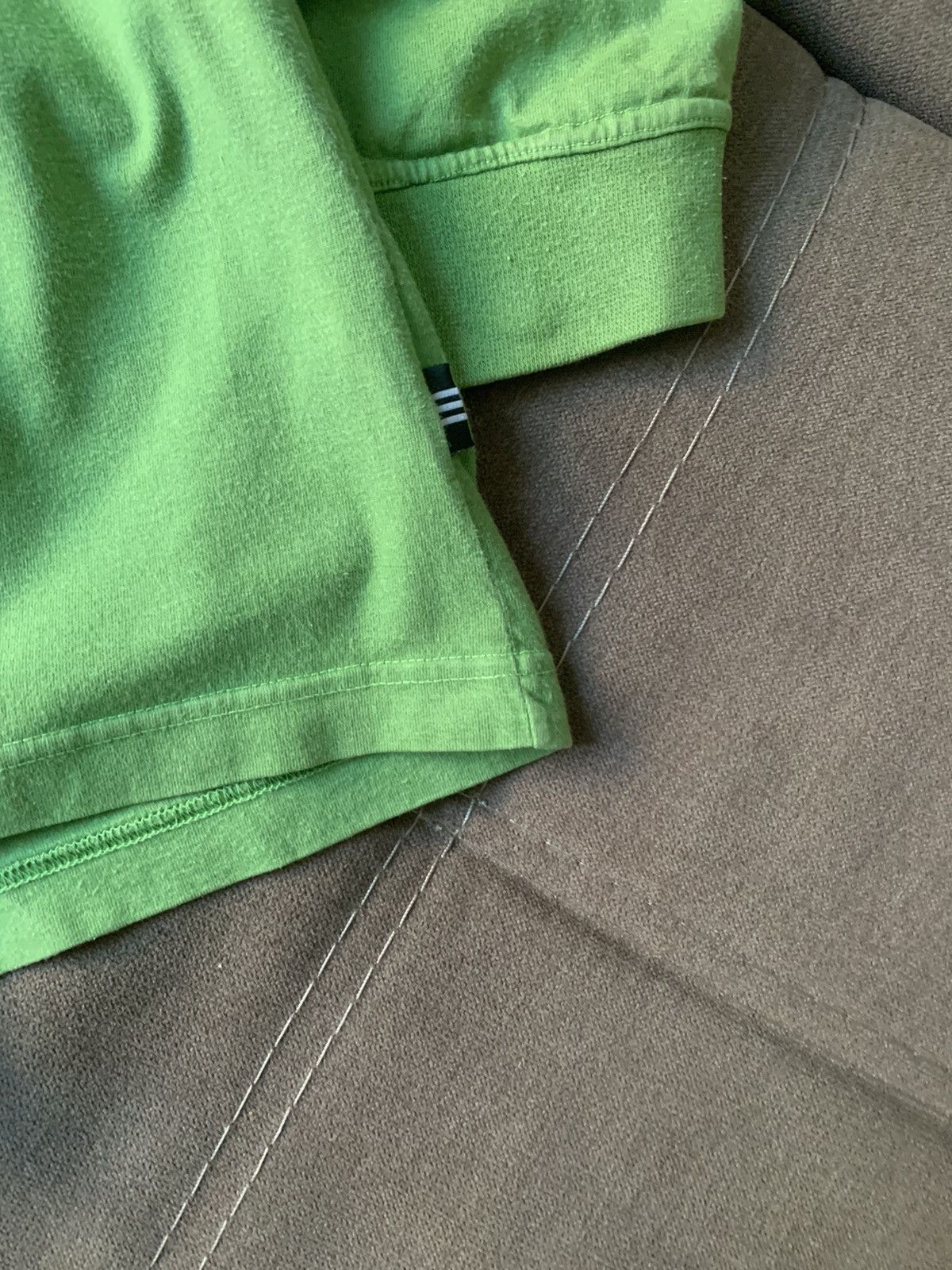 Adidas Vintage 90s Adidas Big Logo longsleeve Green T-Shirt Size US L / EU 52-54 / 3 - 3 Thumbnail