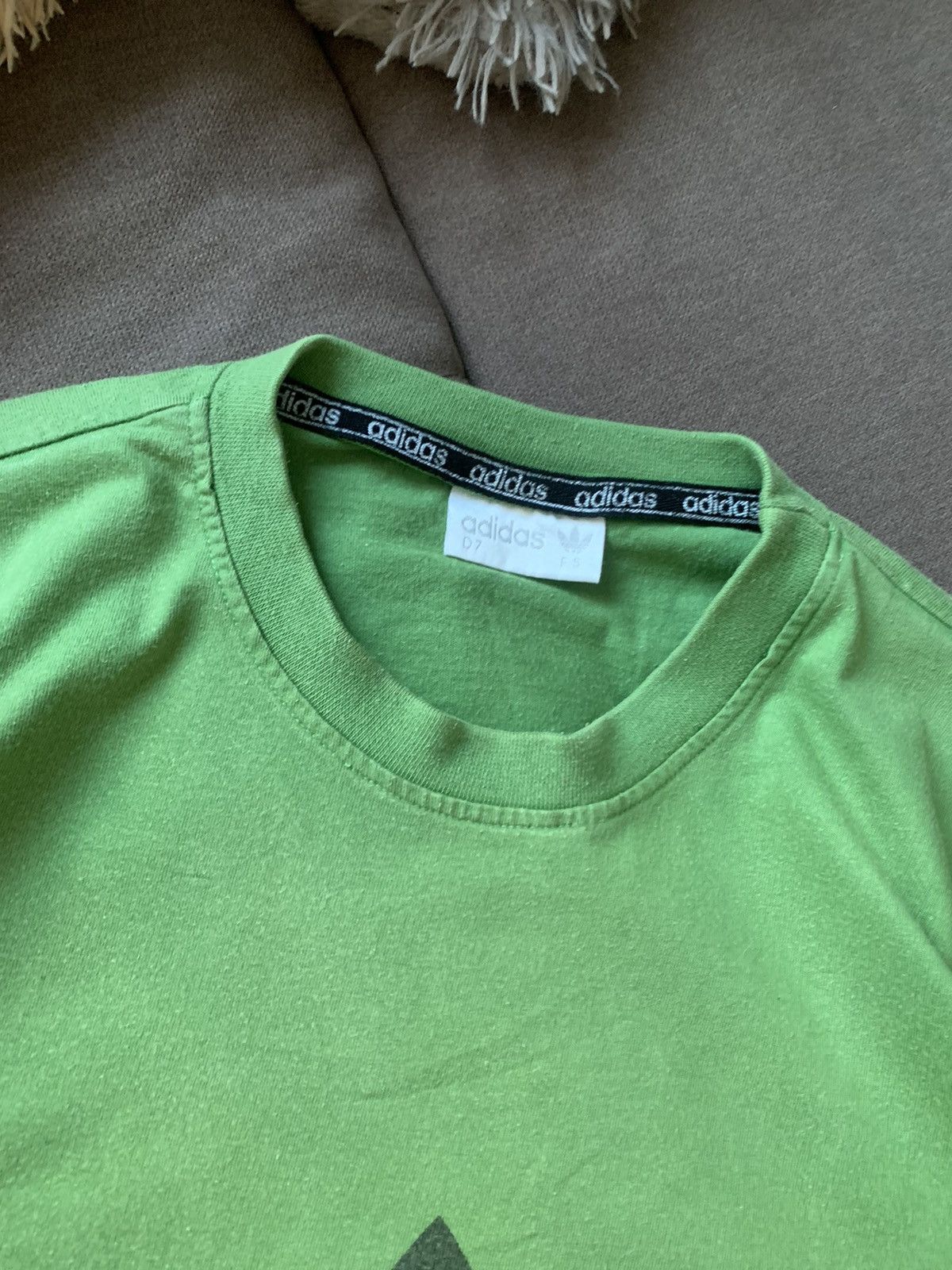 Adidas Vintage 90s Adidas Big Logo longsleeve Green T-Shirt Size US L / EU 52-54 / 3 - 4 Thumbnail