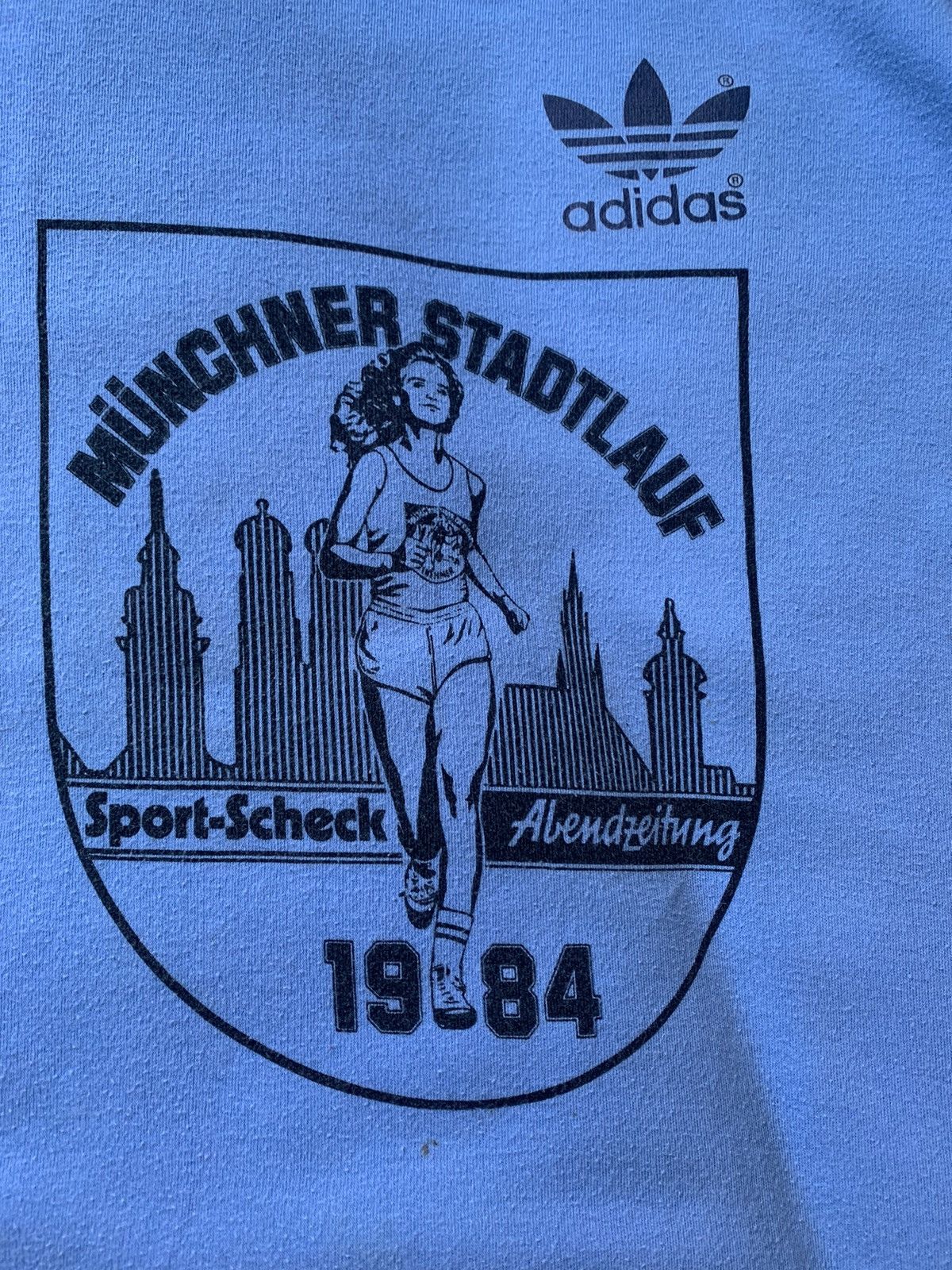 Adidas adidas trikot 1984 Shirt München Vintage Oldschool Retro 80 Size US M / EU 48-50 / 2 - 3 Thumbnail