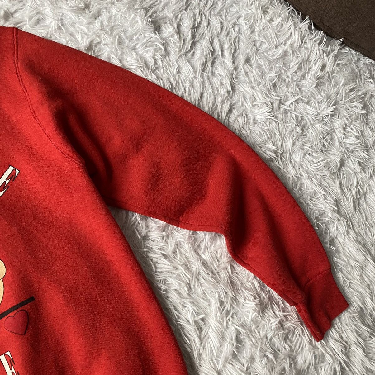 Vintage Vintage 90s Loveable Squeezable Huggable Crewneck Sweatshirt Size US L / EU 52-54 / 3 - 4 Thumbnail