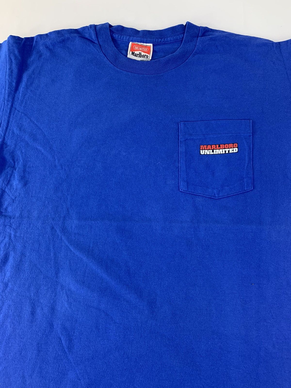 Marlboro RARE Vintage 90s Marlboro Unlimited USA Pocket Tee Tobacco Size US XL / EU 56 / 4 - 4 Thumbnail
