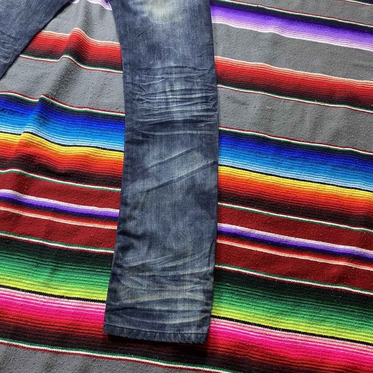 Hysteric Glamour Vintage Semantic Design Skull Distressed Denim Size US 33 - 14 Thumbnail