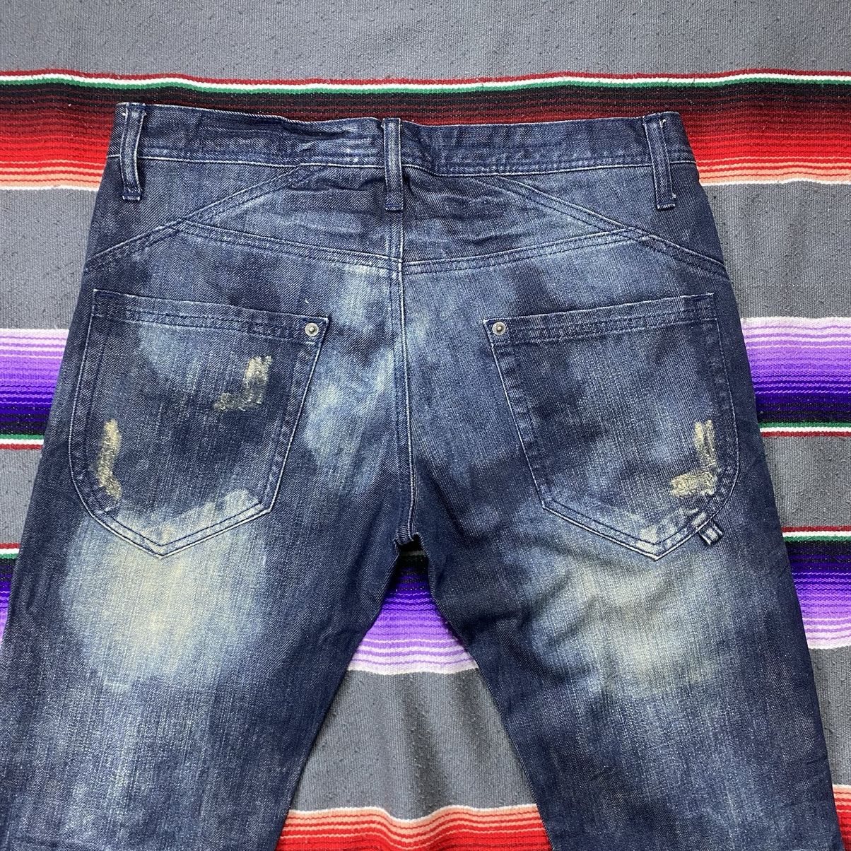Hysteric Glamour Vintage Semantic Design Skull Distressed Denim Size US 33 - 13 Thumbnail