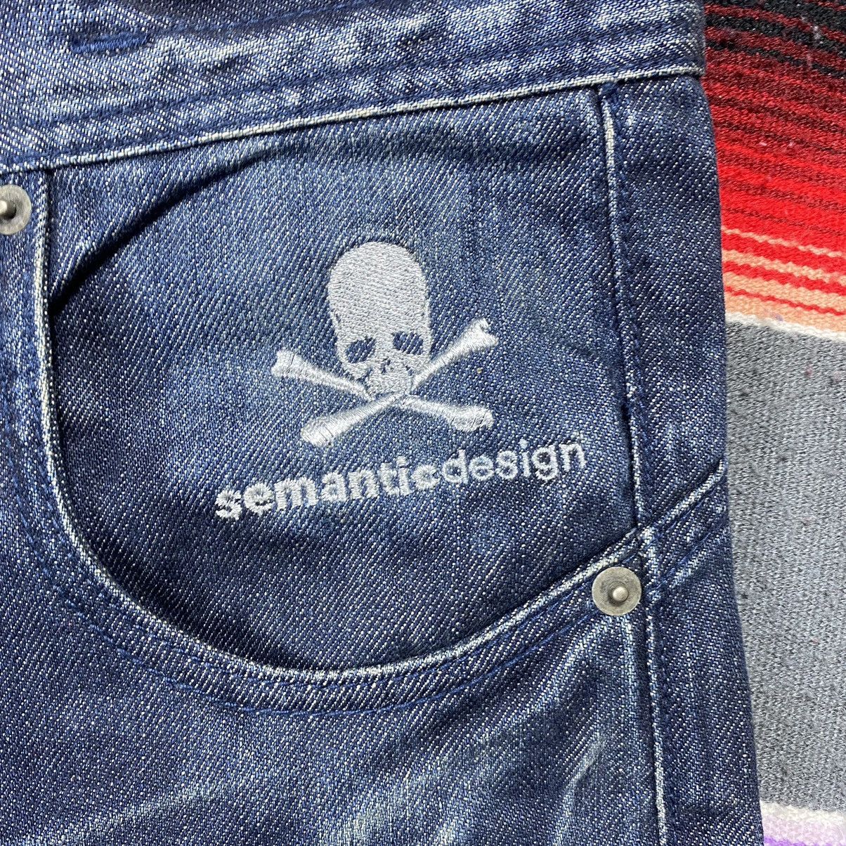 Hysteric Glamour Vintage Semantic Design Skull Distressed Denim Size US 33 - 3 Thumbnail