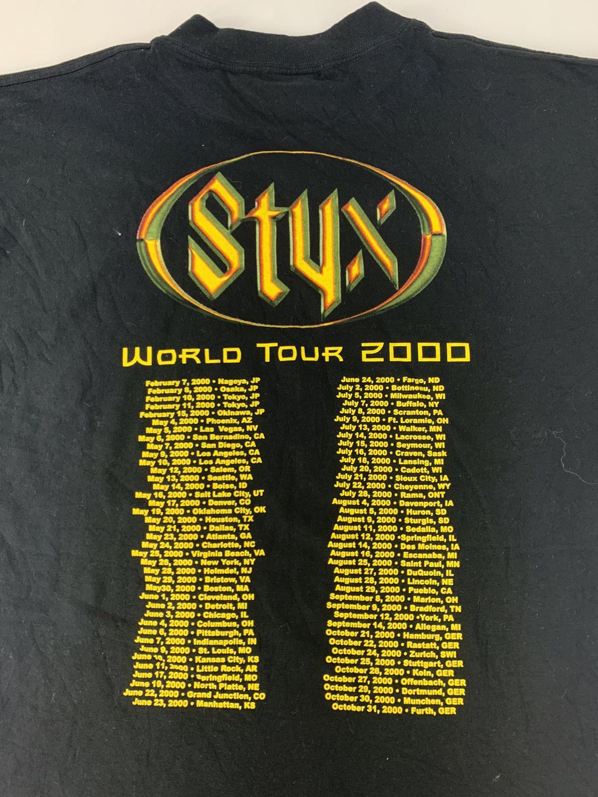Band Tees 90s Styx Brave New World 13th Album Rock Band 00’ TourTee Size US L / EU 52-54 / 3 - 7 Thumbnail