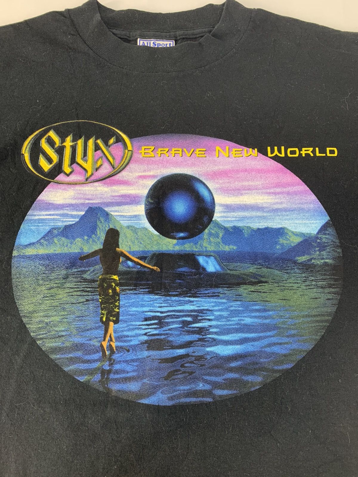 Band Tees 90s Styx Brave New World 13th Album Rock Band 00’ TourTee Size US L / EU 52-54 / 3 - 4 Thumbnail