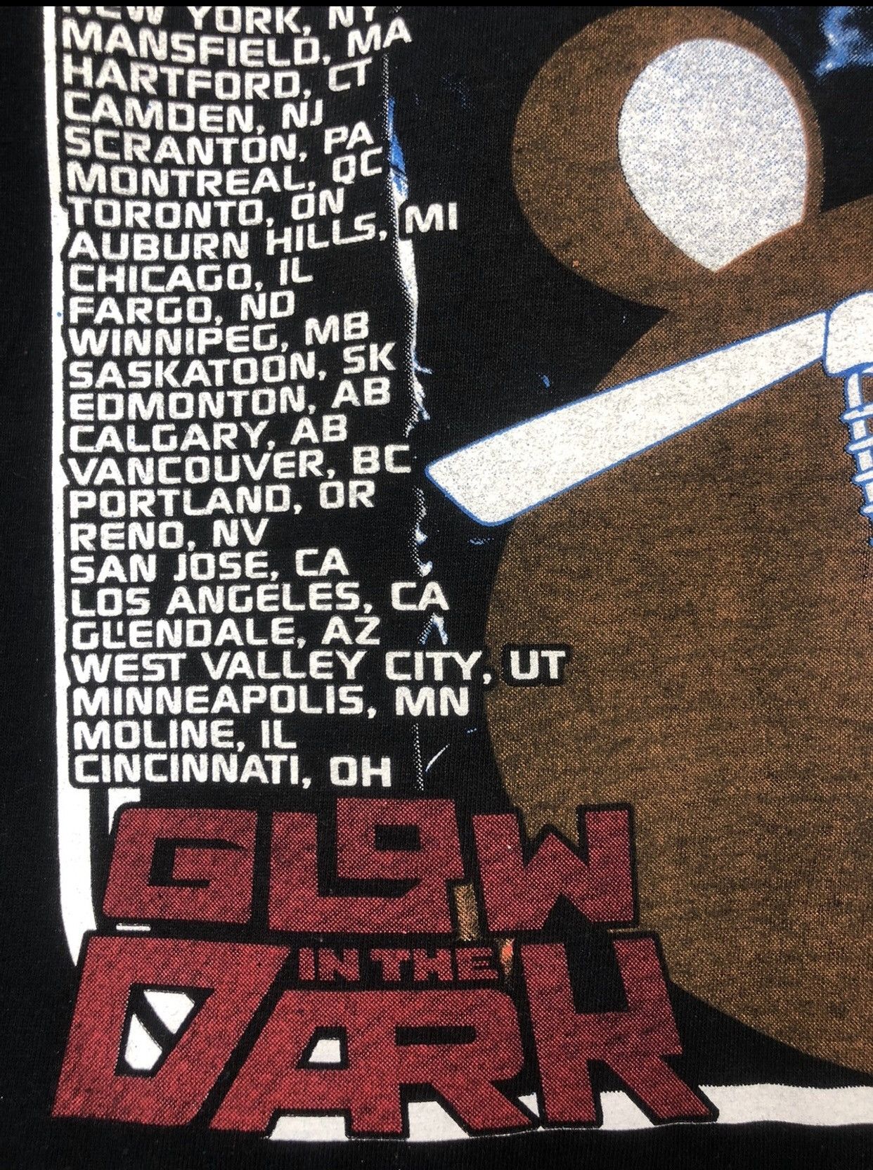 Kanye West × Rap Tees Vintage Kanye West Glow In The Dark Tour 2008 Size US M / EU 48-50 / 2 - 12 Thumbnail