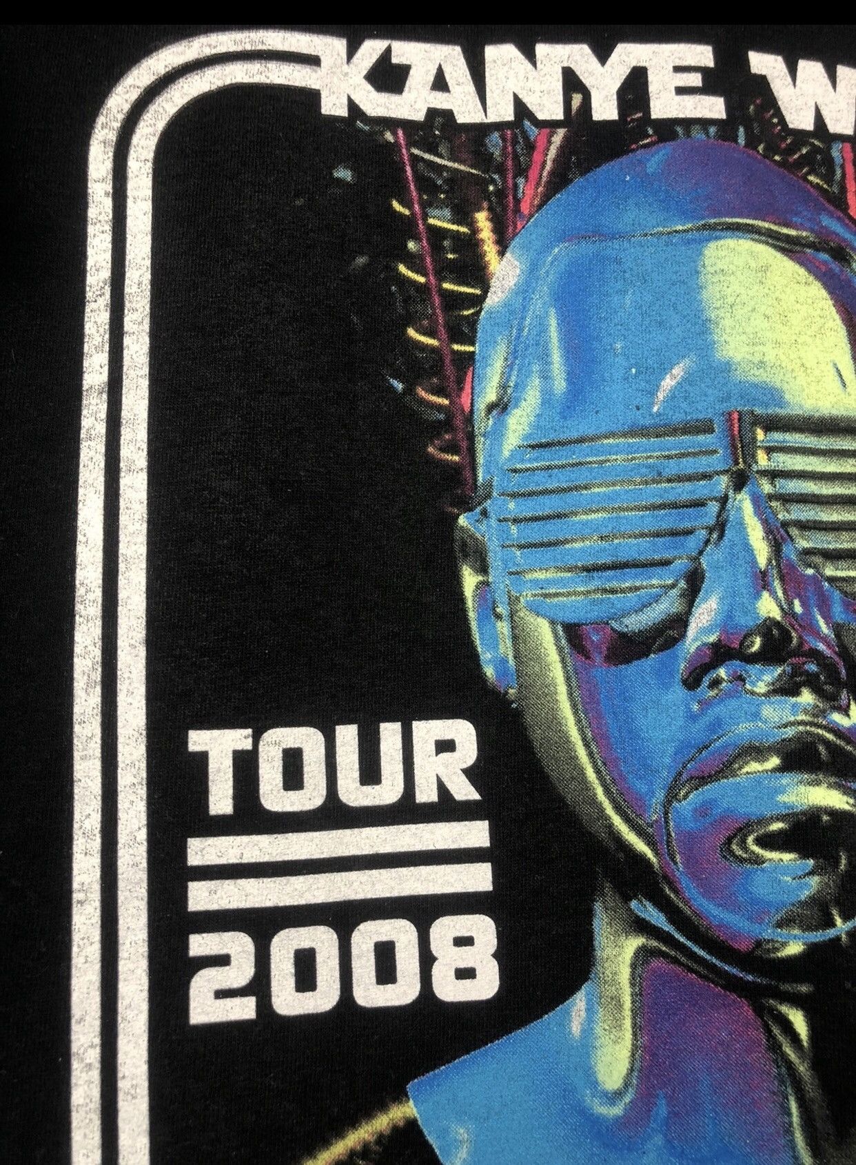Kanye West × Rap Tees Vintage Kanye West Glow In The Dark Tour 2008 Size US M / EU 48-50 / 2 - 8 Thumbnail