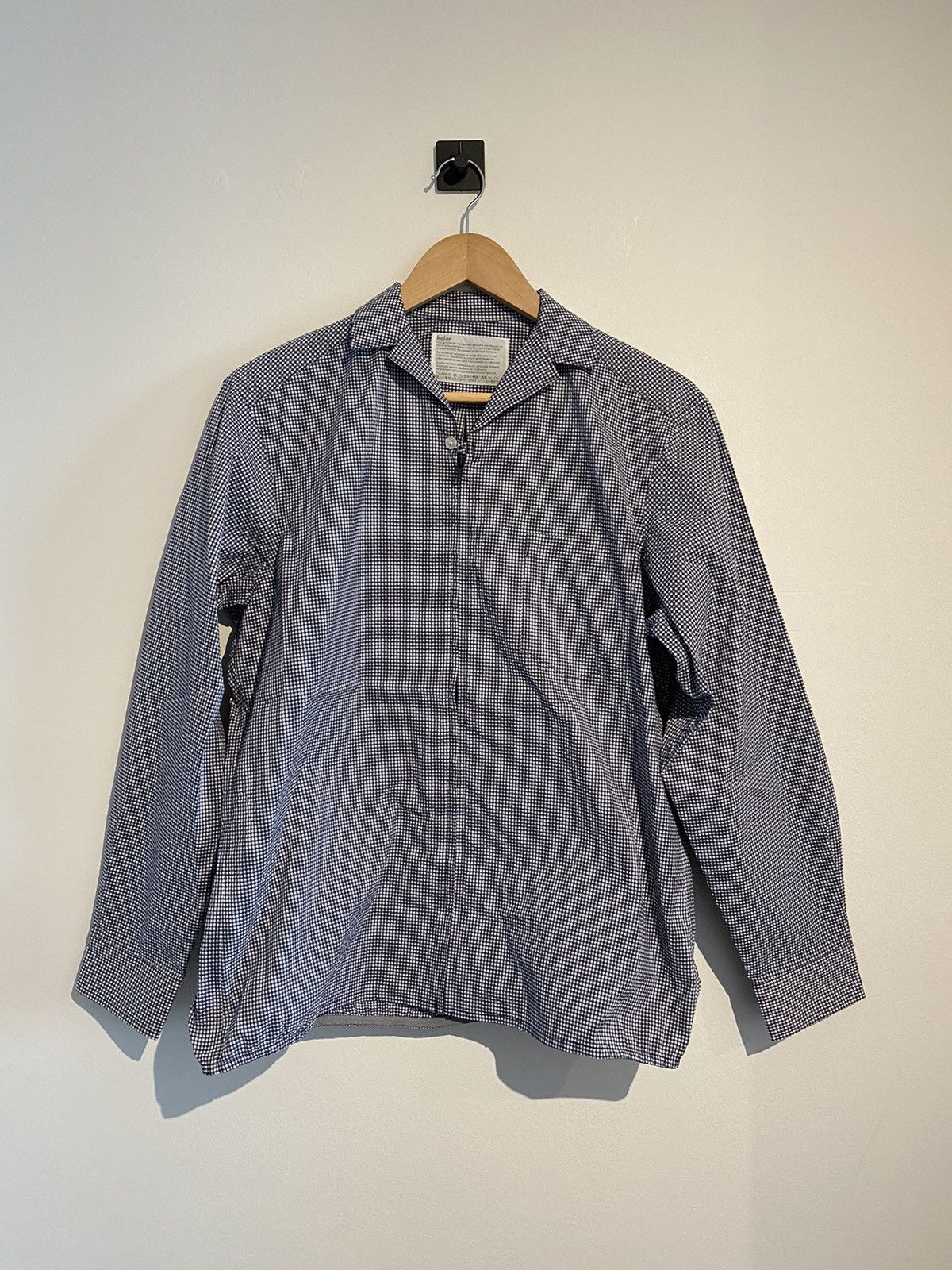 Kolor Kolor Gingham Seersucker Zip Shirt Size US S / EU 44-46 / 1 - 1 Thumbnail