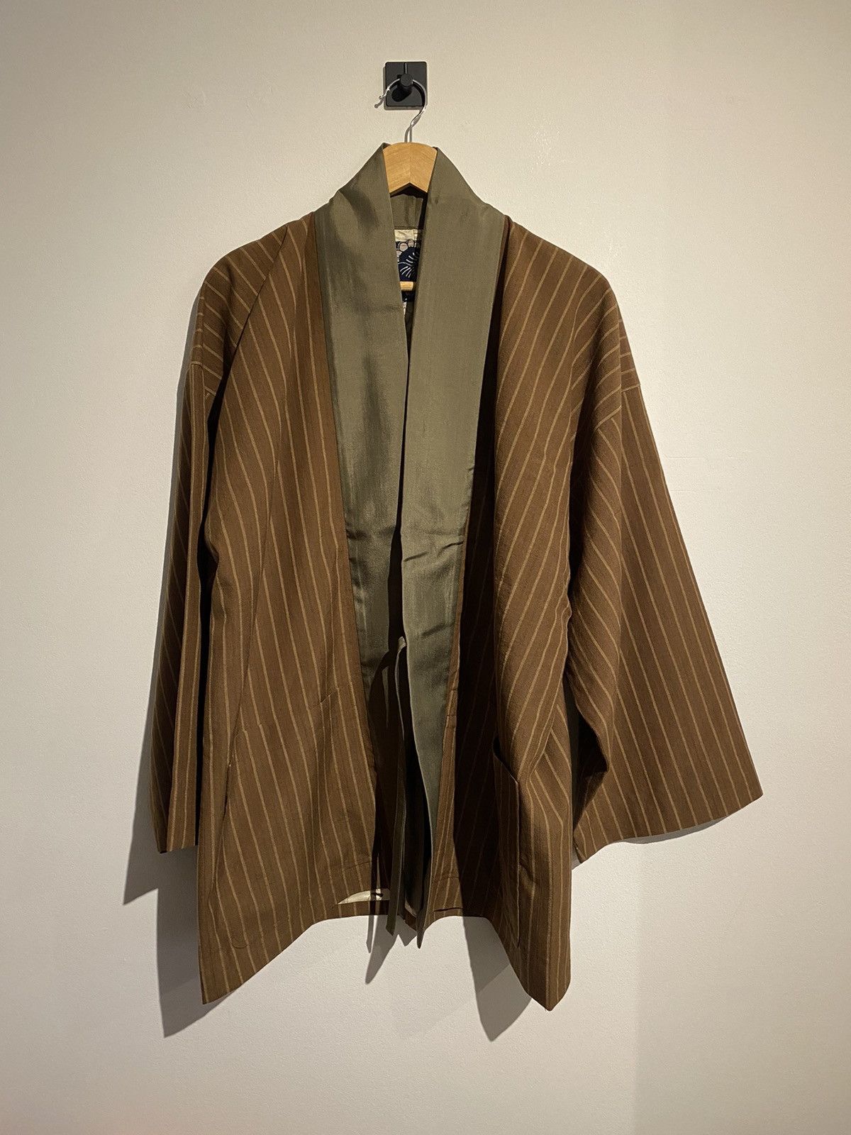 Visvim Pinstripe Wool Kimono