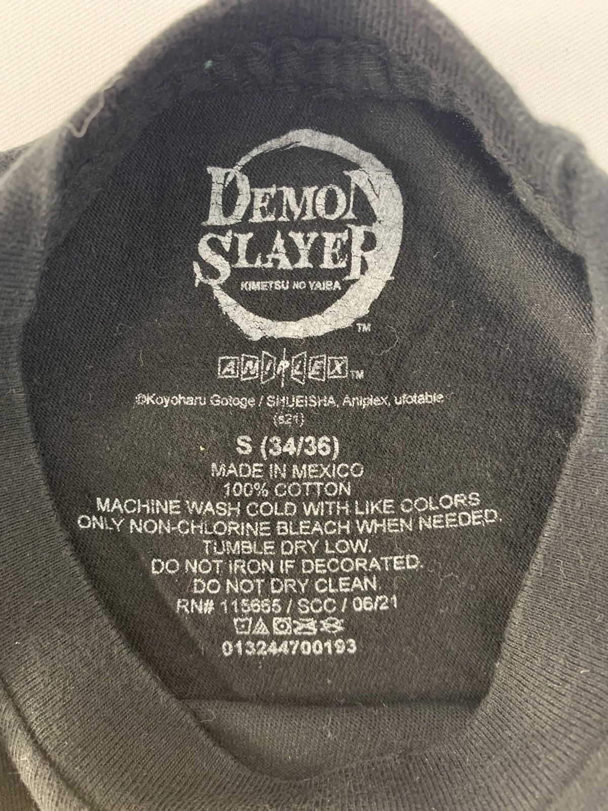 Anime Kimetsu No Yaiba Demon Slayer Japanese Anime Manga Promo Tee Size US S / EU 44-46 / 1 - 5 Thumbnail