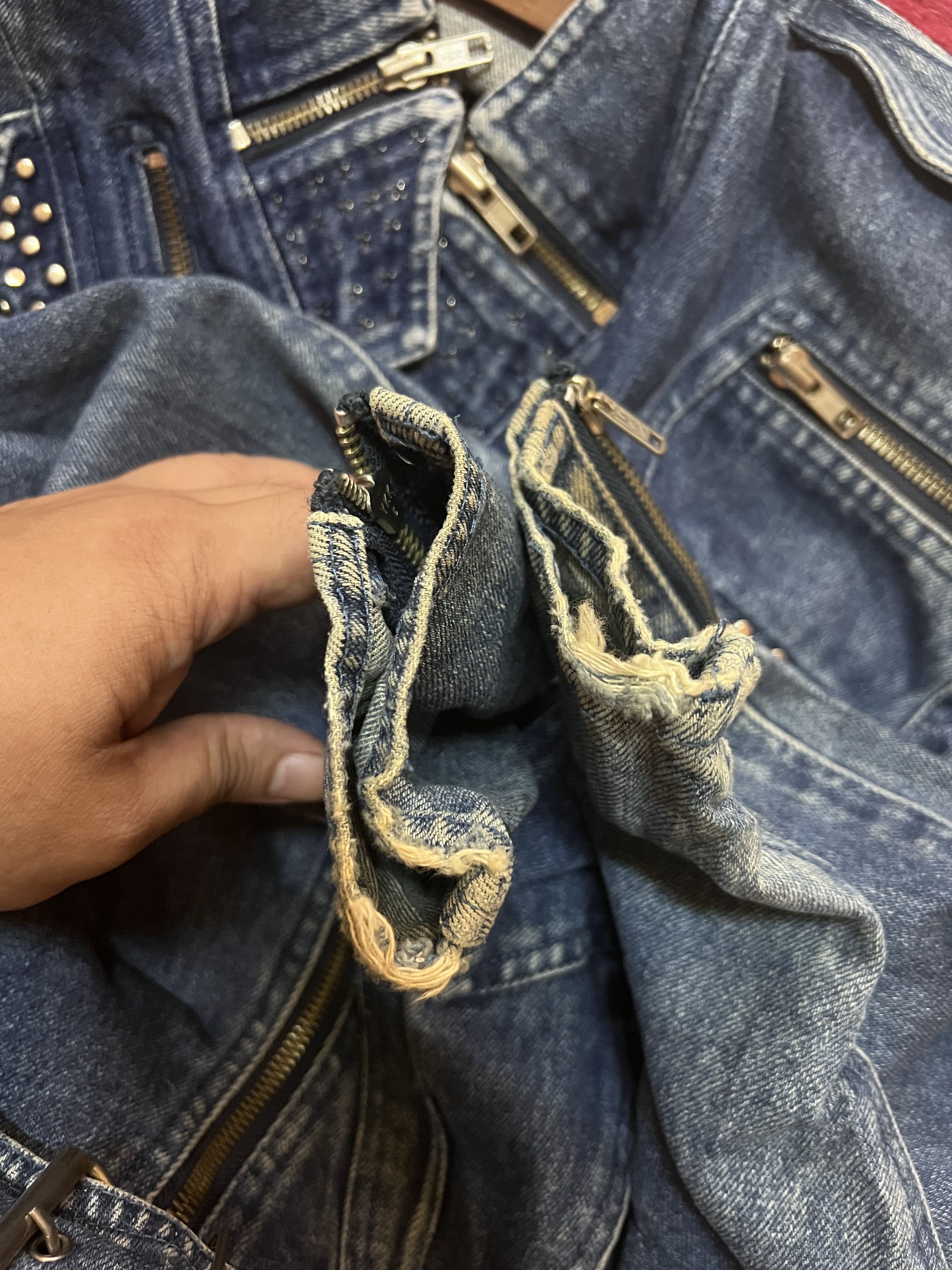 Other VINTAGE DENIM JACKET RETRO DESIGN BY TOKYONEWMODE Size M / US 6-8 / IT 42-44 - 7 Thumbnail