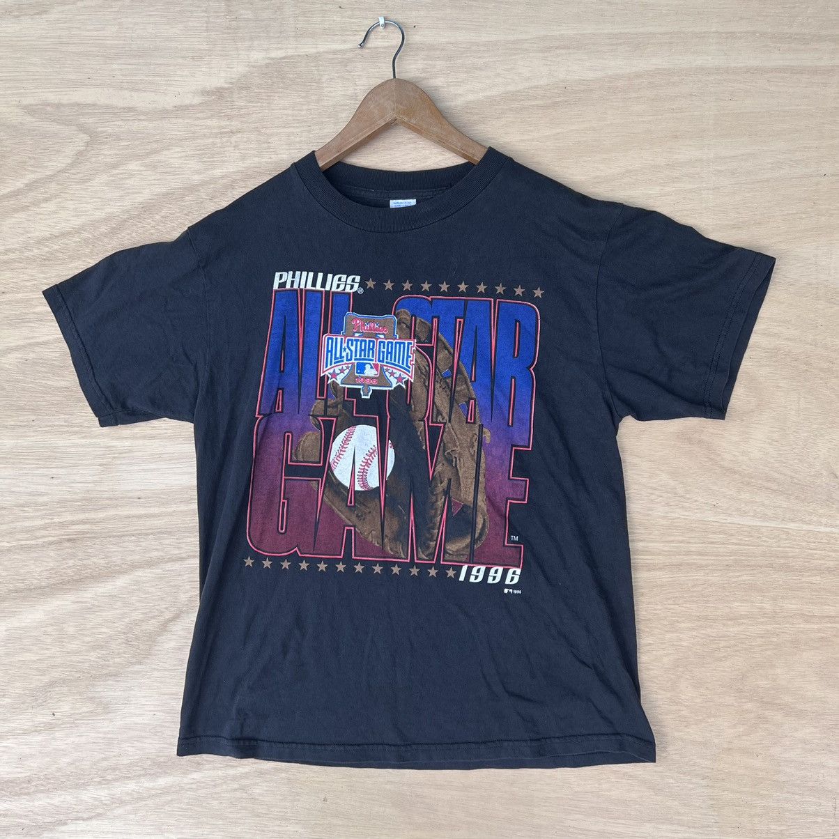 VINTAGE TEE SHIRT MLB PHILLIES ALL STAR GAME COPYRIGHT 1996