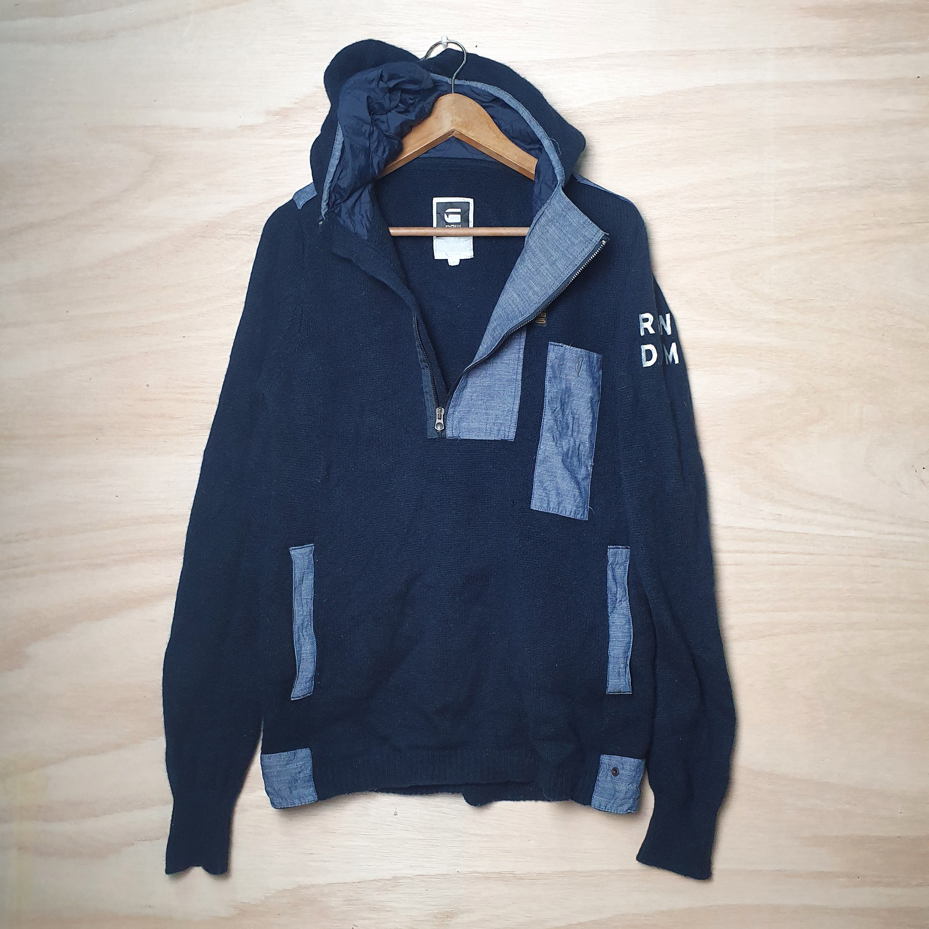 G-Star G-STAR ORIGINAL RAW DENIM HALF ZIPPER HOODIE Size US M / EU 48-50 / 2 - 3 Thumbnail