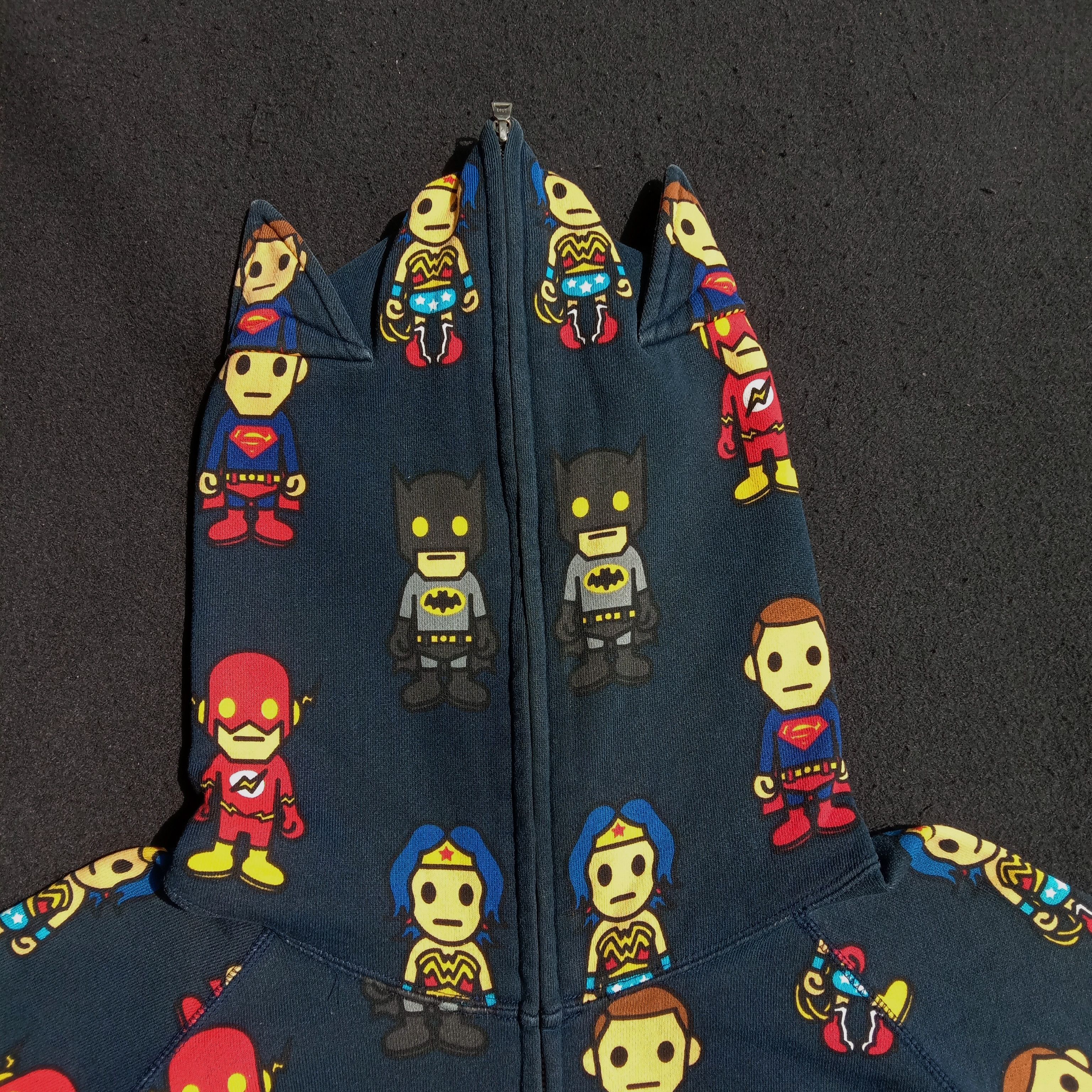 Bape 2007 BAPE × DC Comics Full Zip Hoodie Size US L / EU 52-54 / 3 - 2 Thumbnail