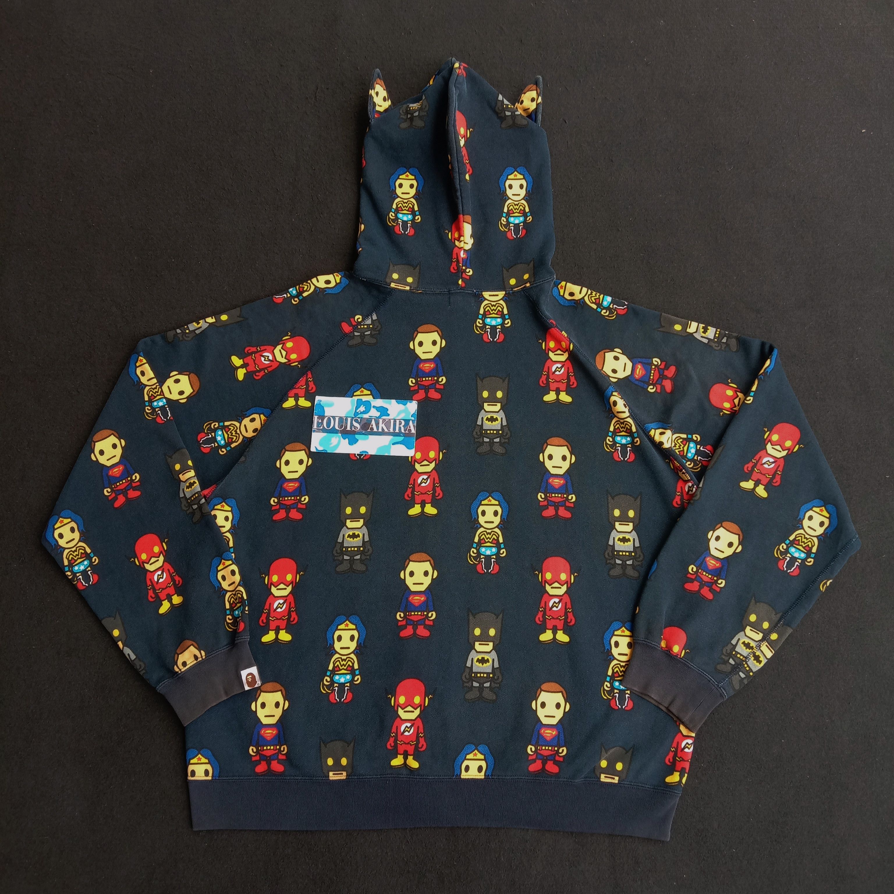 Bape 2007 BAPE × DC Comics Full Zip Hoodie Size US L / EU 52-54 / 3 - 5 Thumbnail