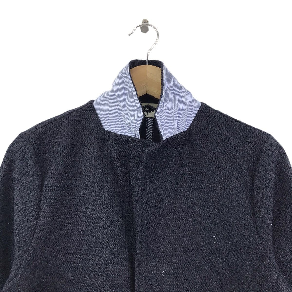 Japanese Brand BALL Japanese Brand Plain Navy Blazer Coat Size US M / EU 48-50 / 2 - 2 Thumbnail
