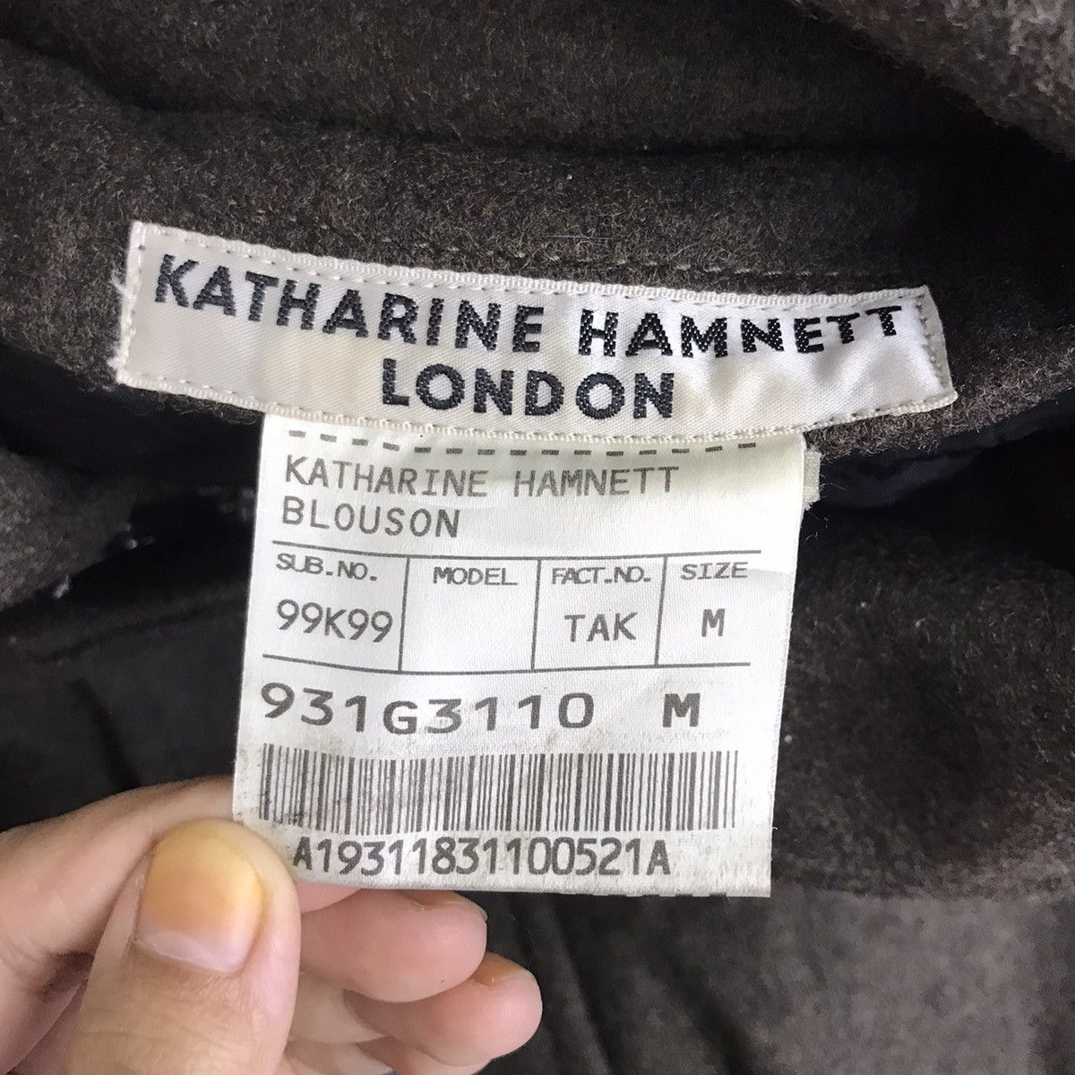 Katharine Hamnett London KATHARINE HAMNETT LONDON English Designer Wool Hooded Coat Size US S / EU 44-46 / 1 - 3 Thumbnail