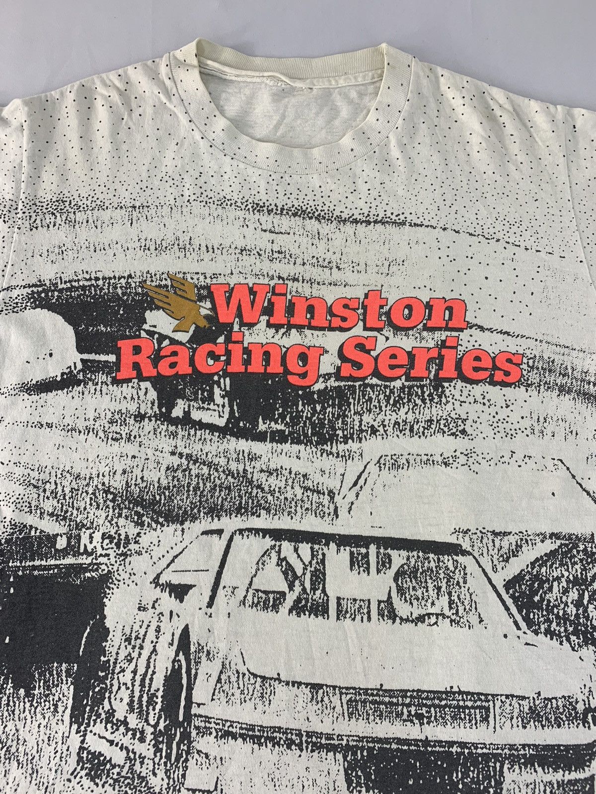 Vintage 90s Winston Racing Series Nascar Car Over Printed Tee Size US M / EU 48-50 / 2 - 3 Thumbnail