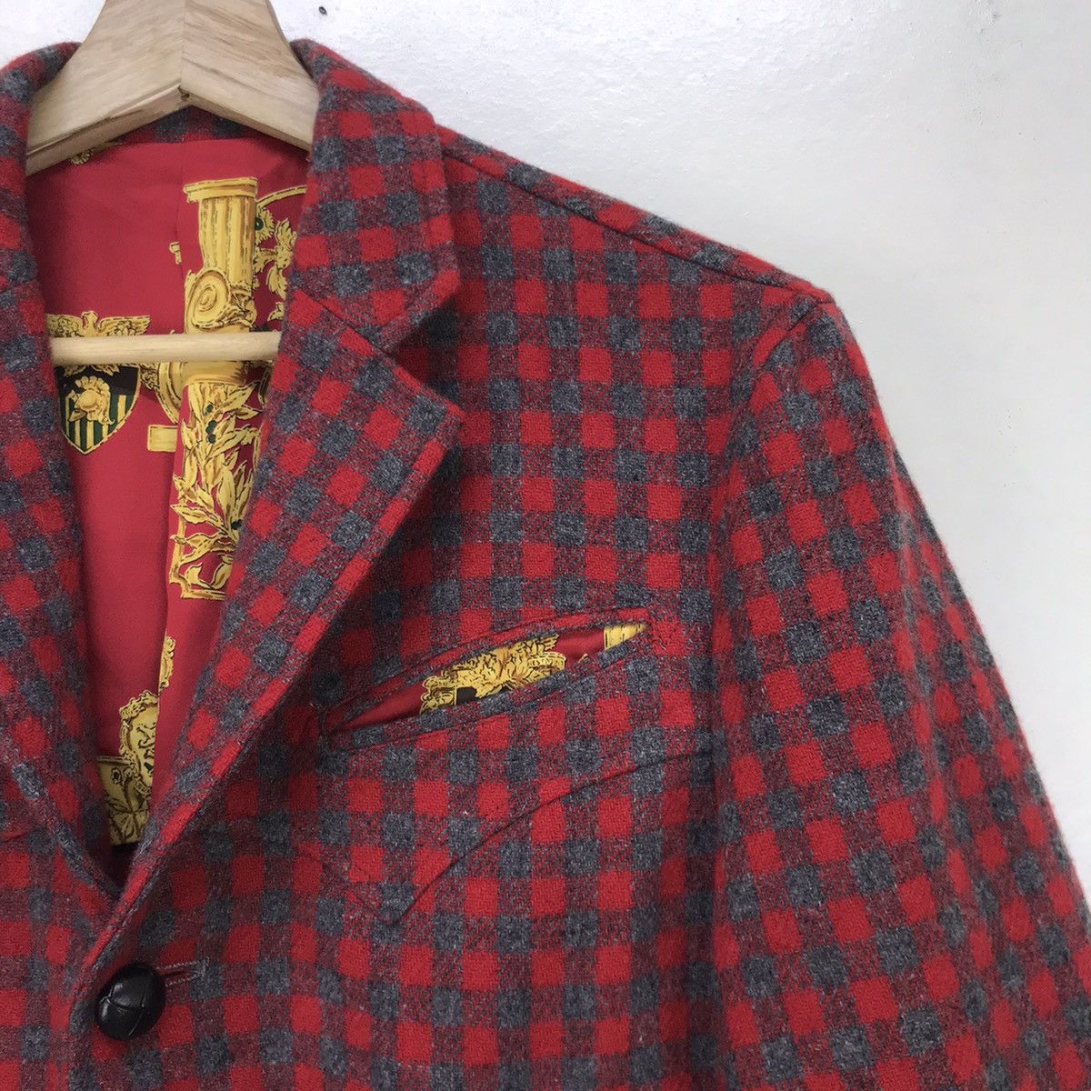Beams Plus Made In Japan Beams Checkered Plaid Tartan Wool Coat Blazer Size US S / EU 44-46 / 1 - 7 Thumbnail