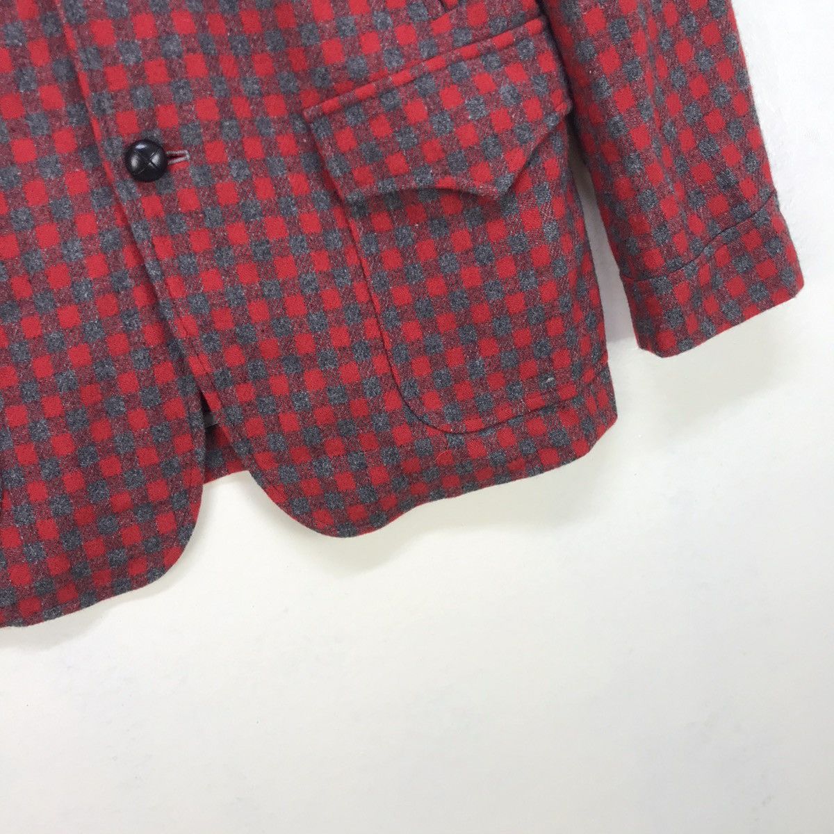 Beams Plus Made In Japan Beams Checkered Plaid Tartan Wool Coat Blazer Size US S / EU 44-46 / 1 - 6 Thumbnail